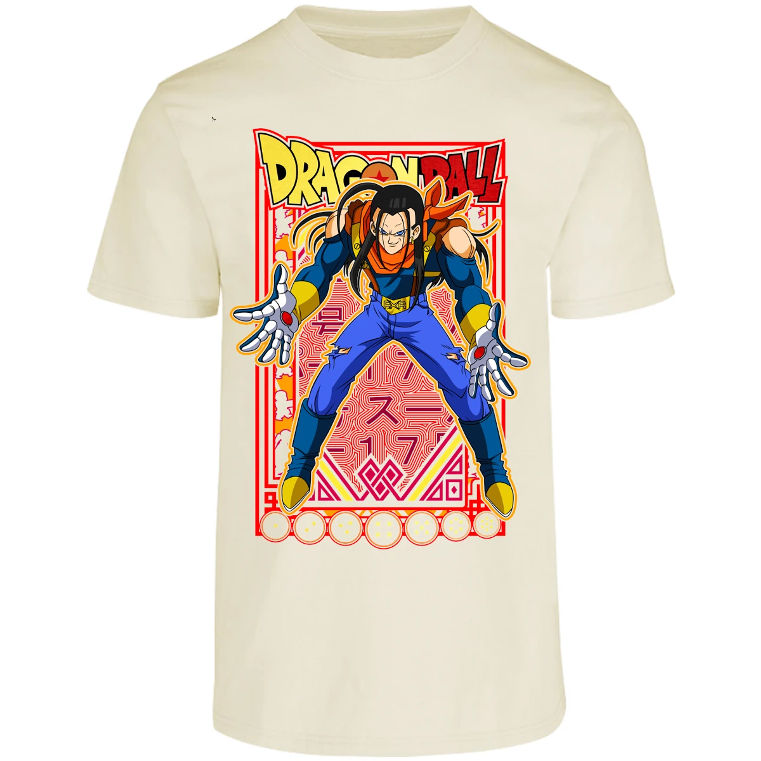 Playera Dragon Ball Anime Androide 17 para Adulto 21