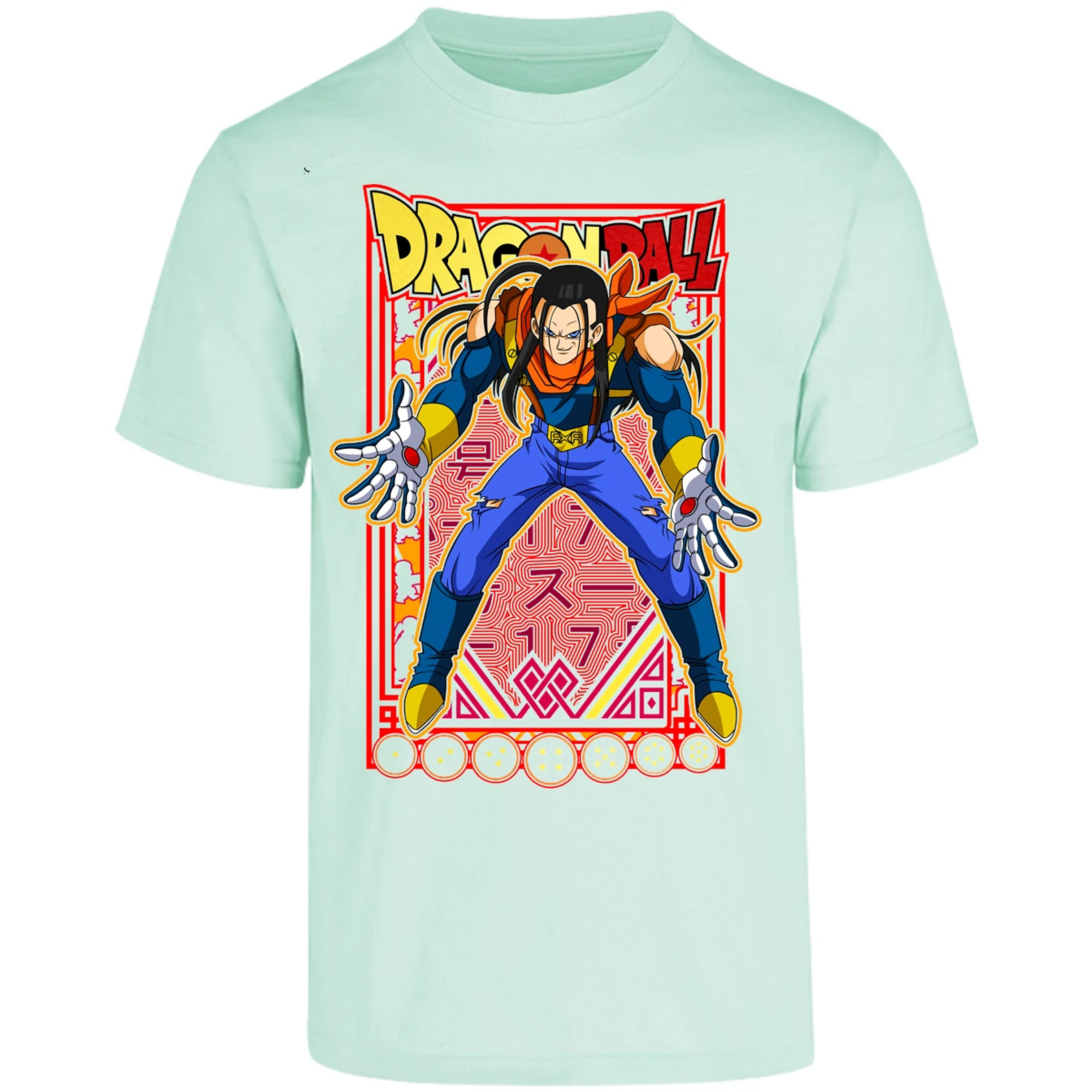 Playera Dragon Ball Anime Androide 17 para Adulto 24