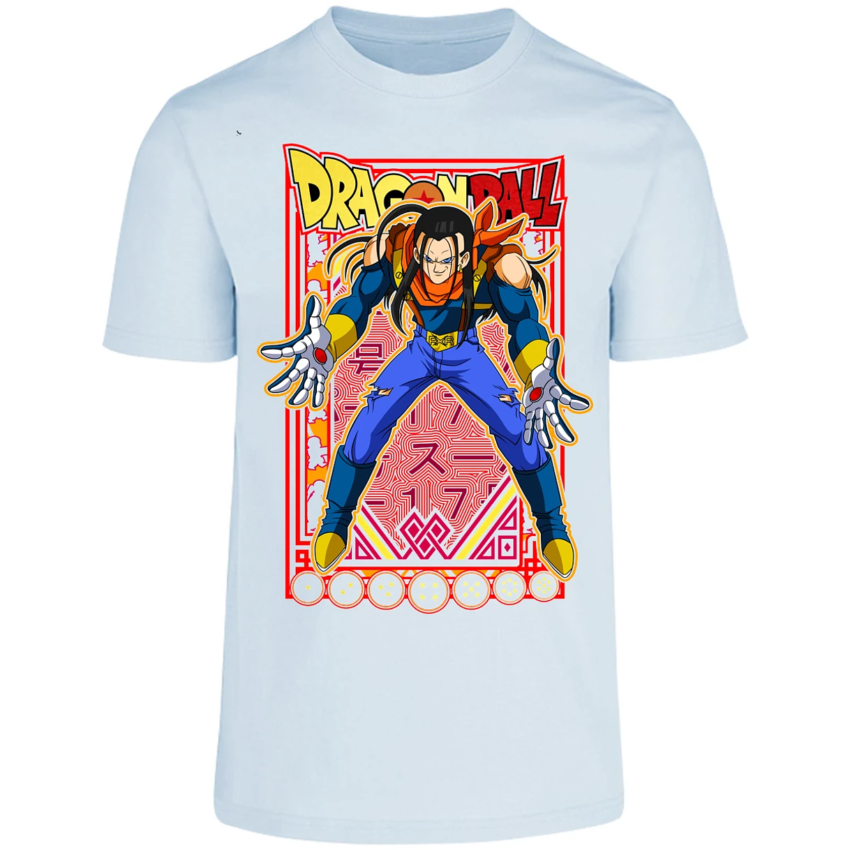 Playera Dragon Ball Anime Androide 17 para Adulto 7