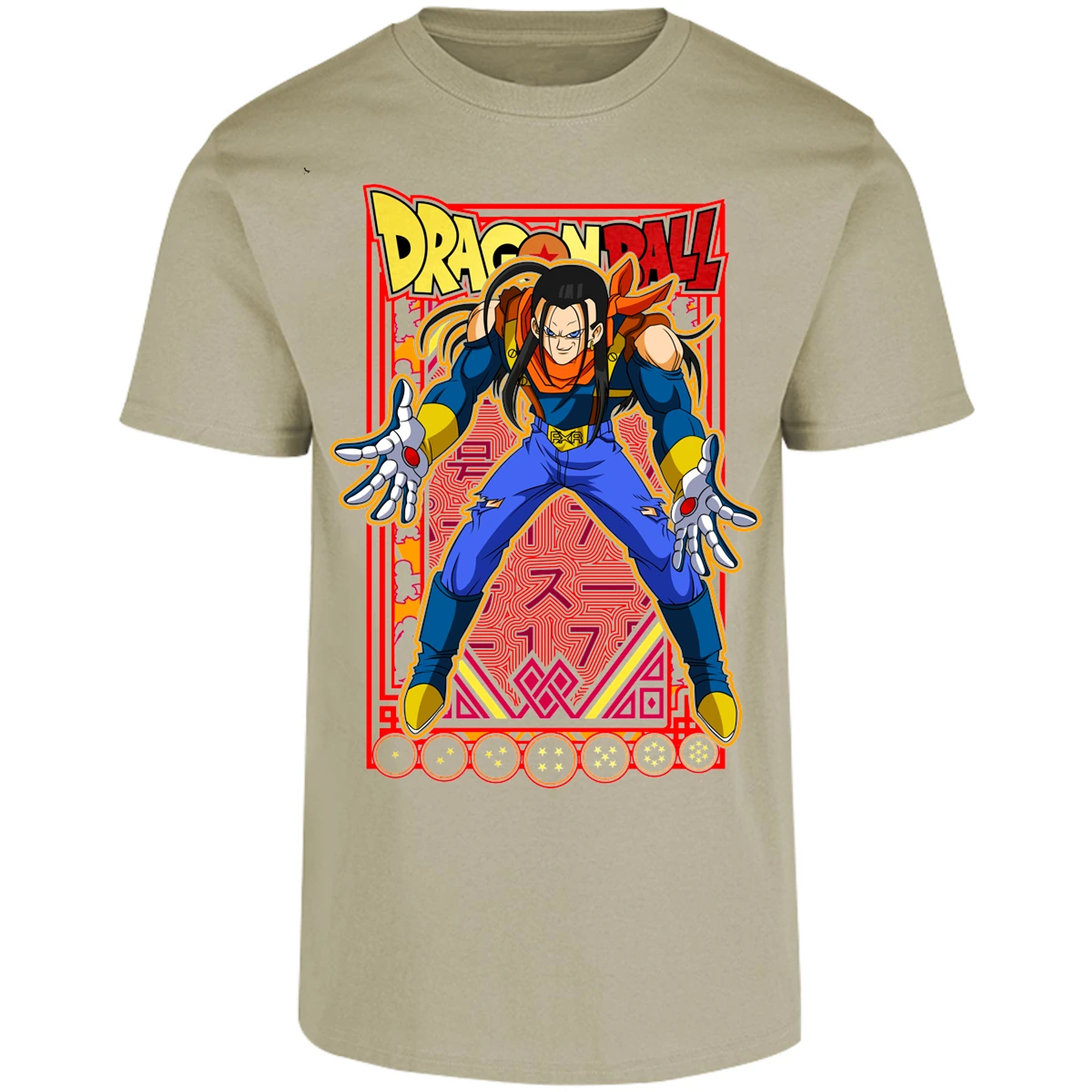 Playera Dragon Ball Anime Androide 17 para Adulto 19