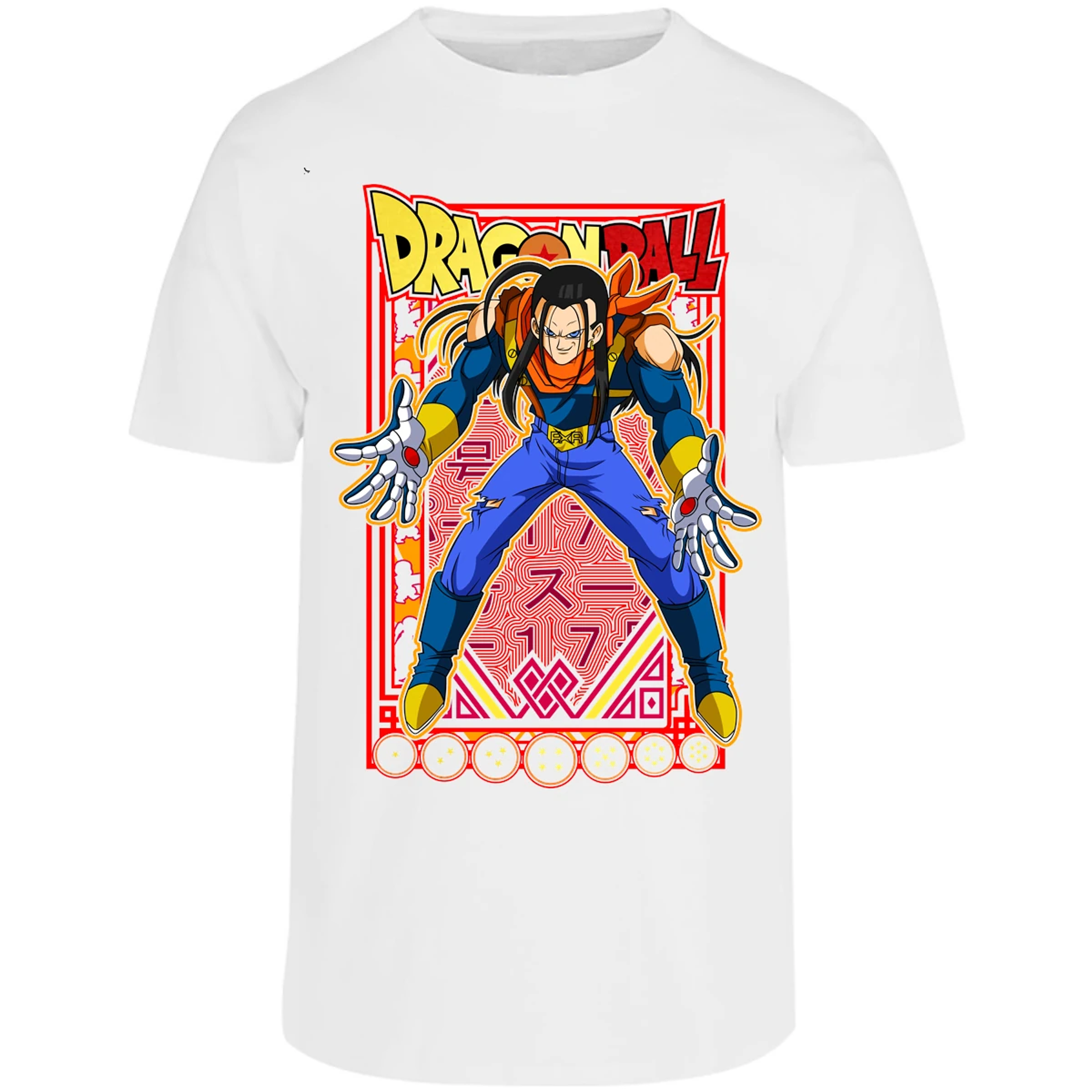 Playera Dragon Ball Anime Androide 17 para Adulto 17