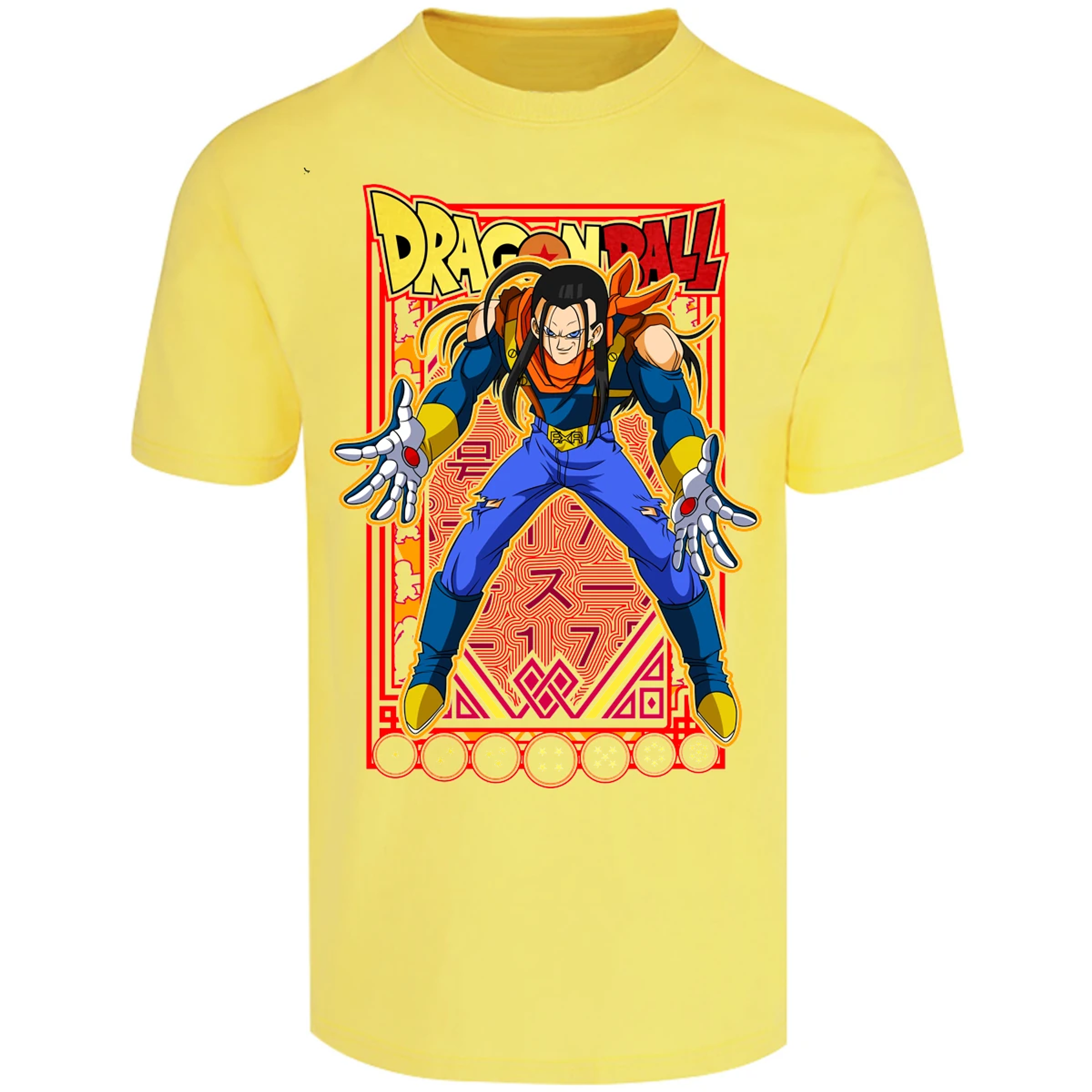 Playera Dragon Ball Anime Androide 17 para Adulto 14