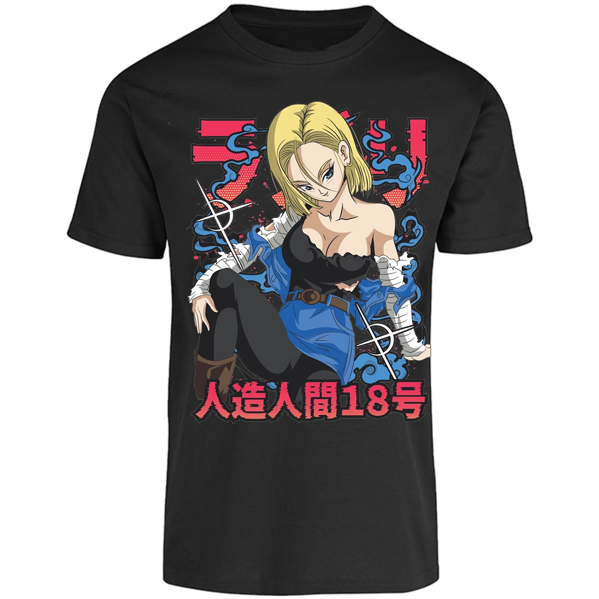 Playera Dragon Ball Anime Androide 18 para Adulto 20