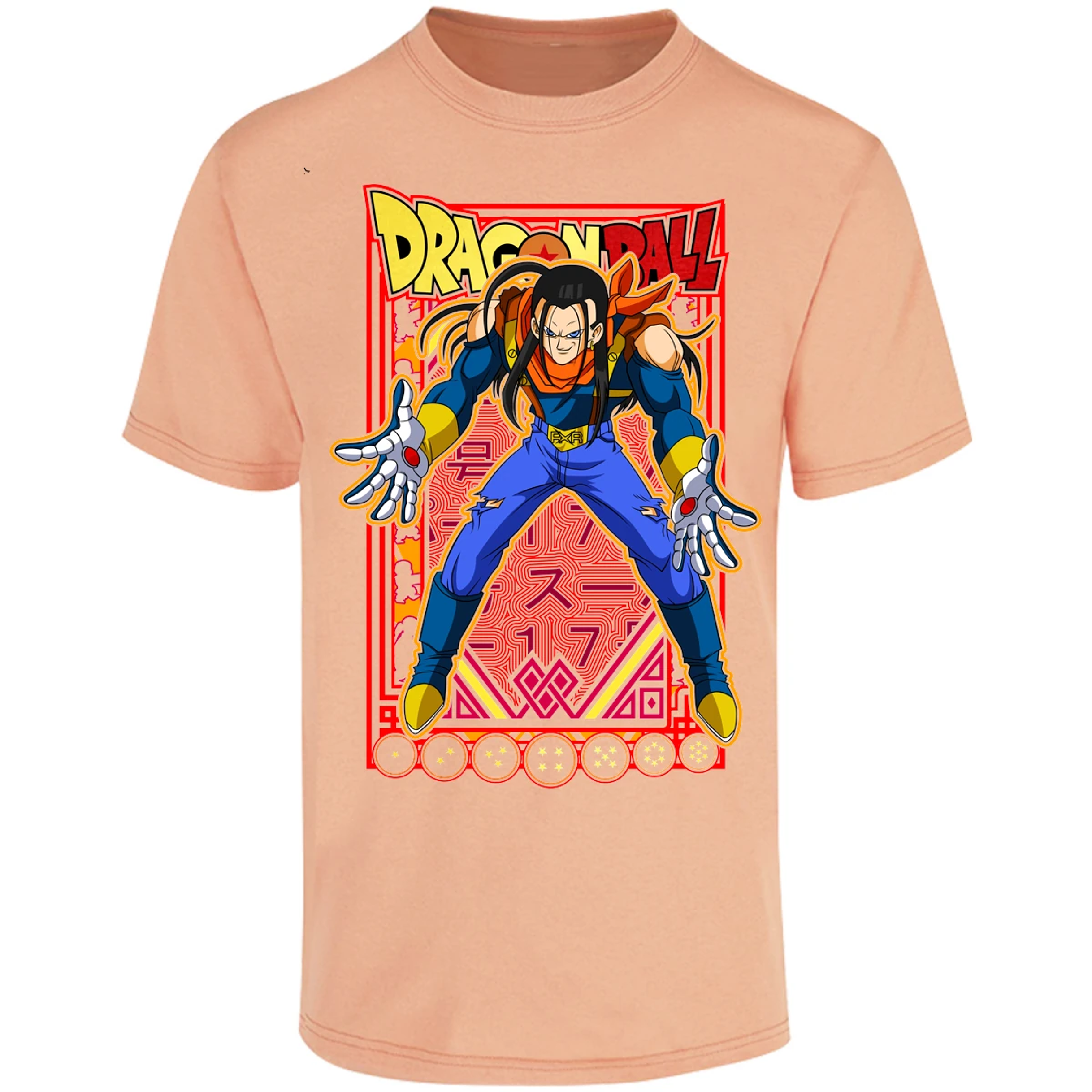 Playera Dragon Ball Anime Androide 17 para Adulto 3