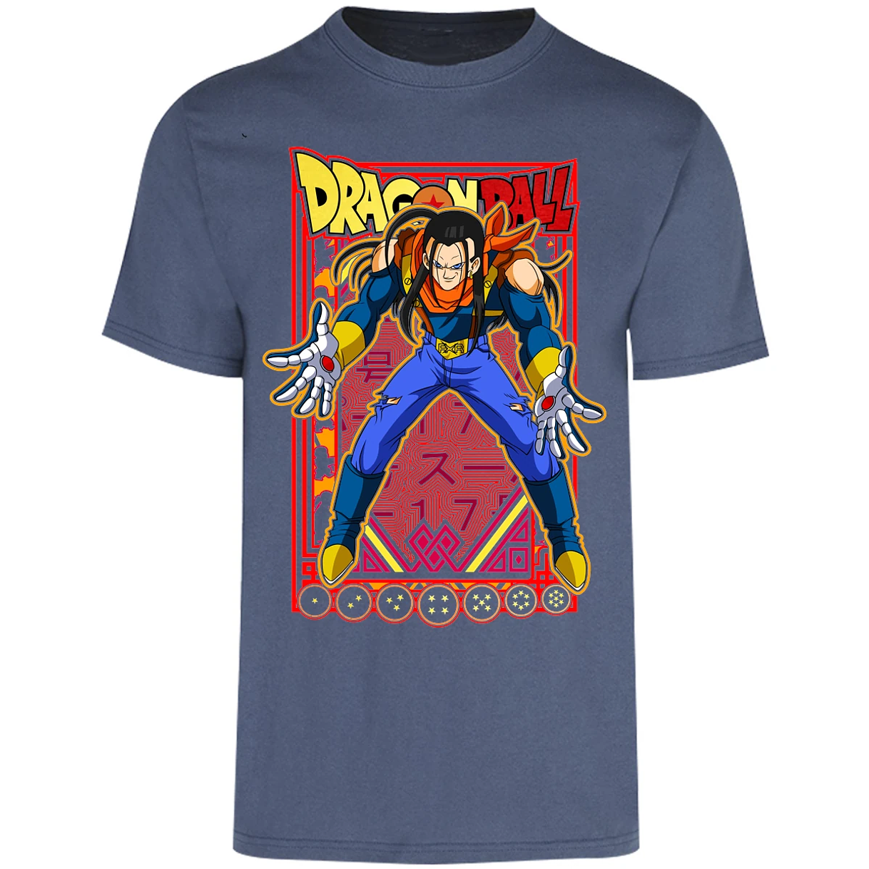 Playera Dragon Ball Anime Androide 17 para Adulto 9