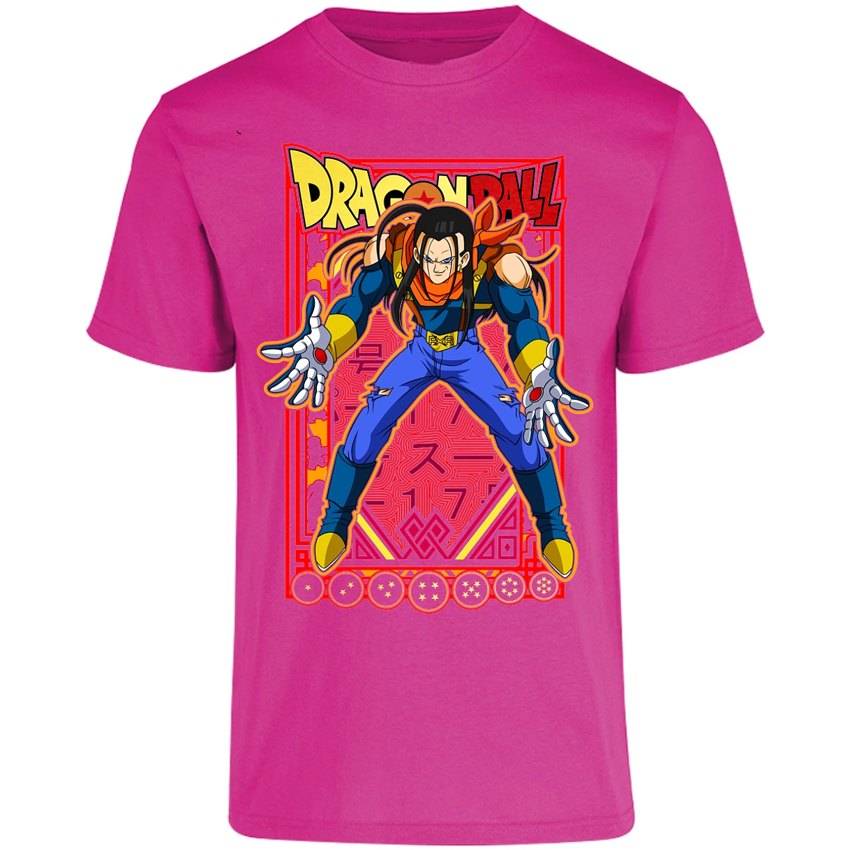 Playera Dragon Ball Anime Androide 17 para Adulto 10
