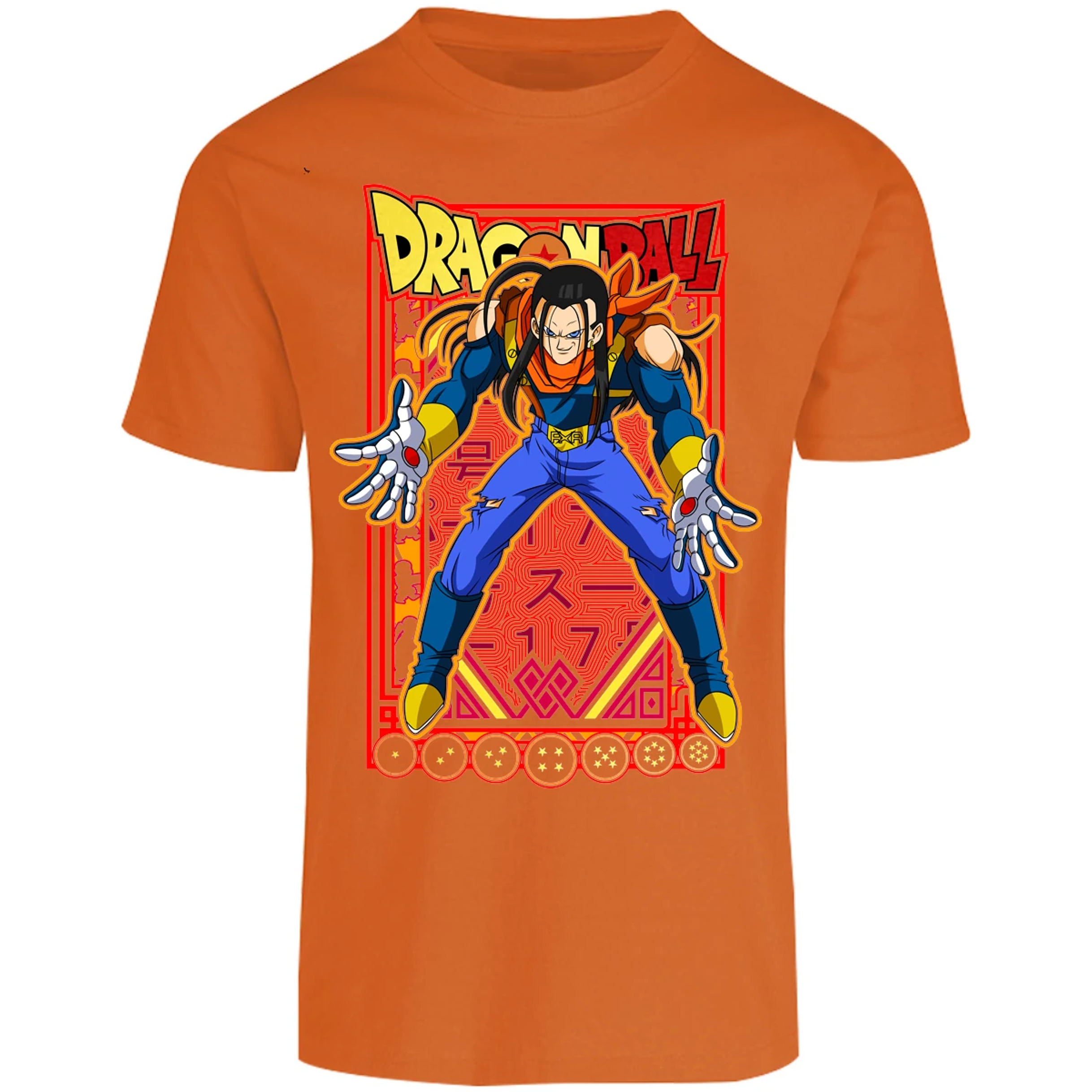 Playera Dragon Ball Anime Androide 17 para Adulto 12