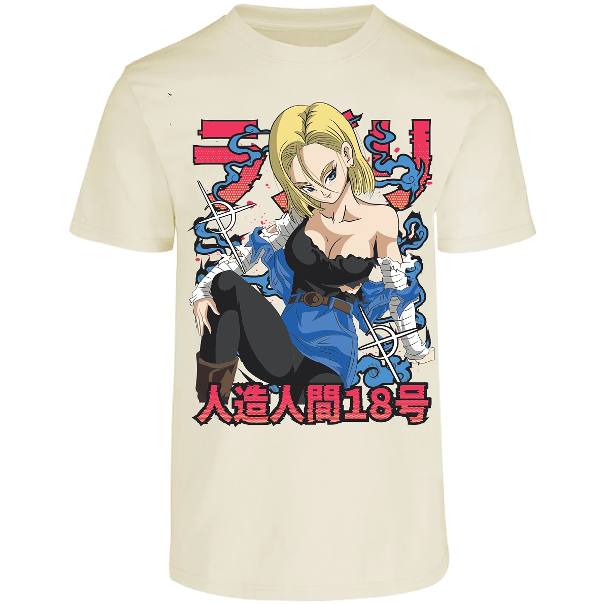 Playera Dragon Ball Anime Androide 18 para Adulto 21