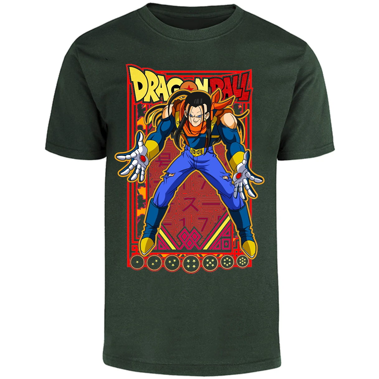 Playera Dragon Ball Anime Androide 17 para Adulto 13