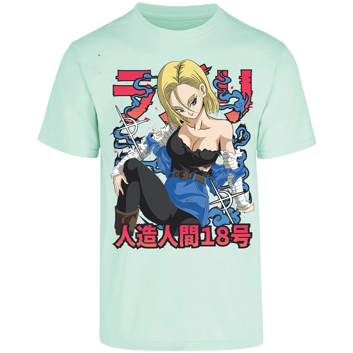 Playera Dragon Ball Anime Androide 18 para Adulto 1