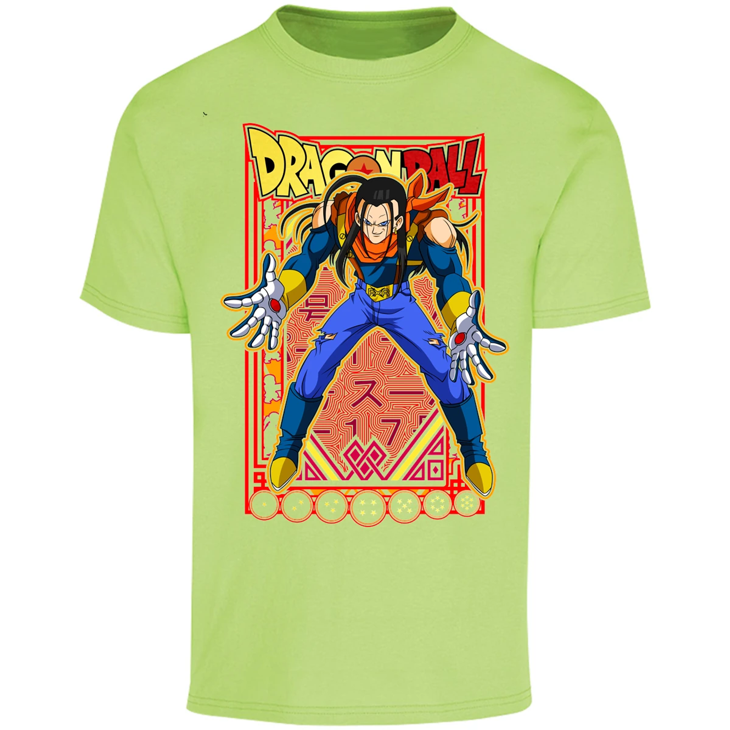 Playera Dragon Ball Anime Androide 17 para Adulto 20
