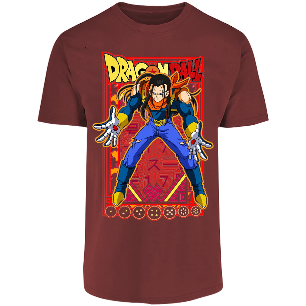 Playera Dragon Ball Anime Androide 17 para Adulto 22