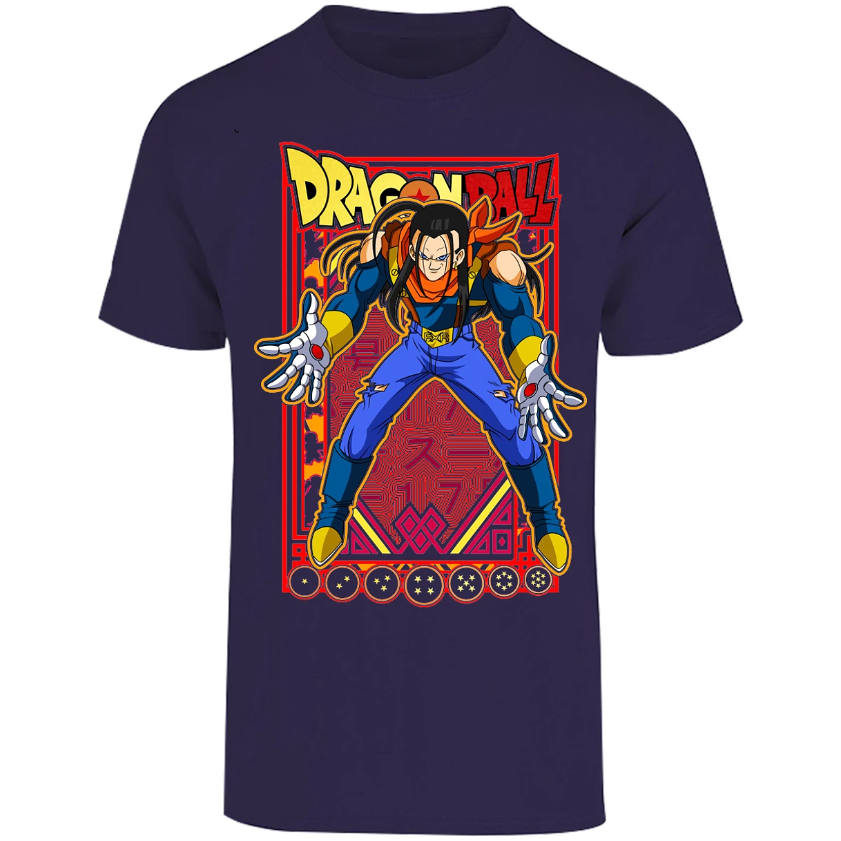 Playera Dragon Ball Anime Androide 17 para Adulto 23
