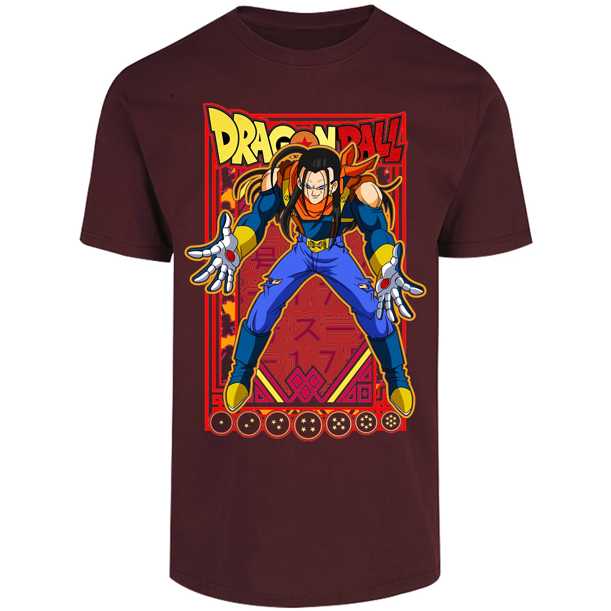 Playera Dragon Ball Anime Androide 17 para Adulto 25