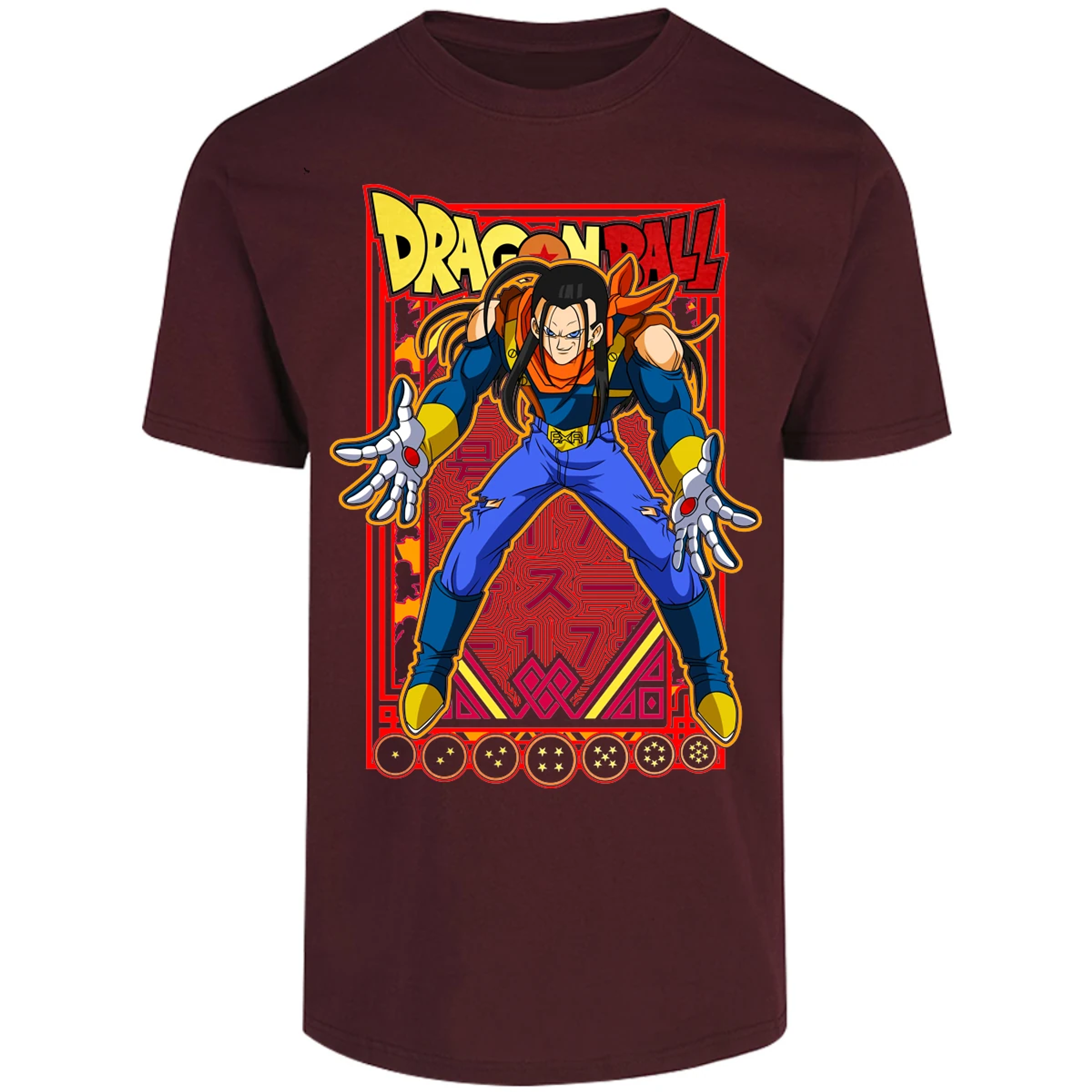 Playera Dragon Ball Anime Androide 17 para Adulto 25