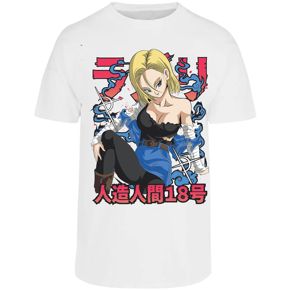 Playera Dragon Ball Anime Androide 18 para Adulto 23