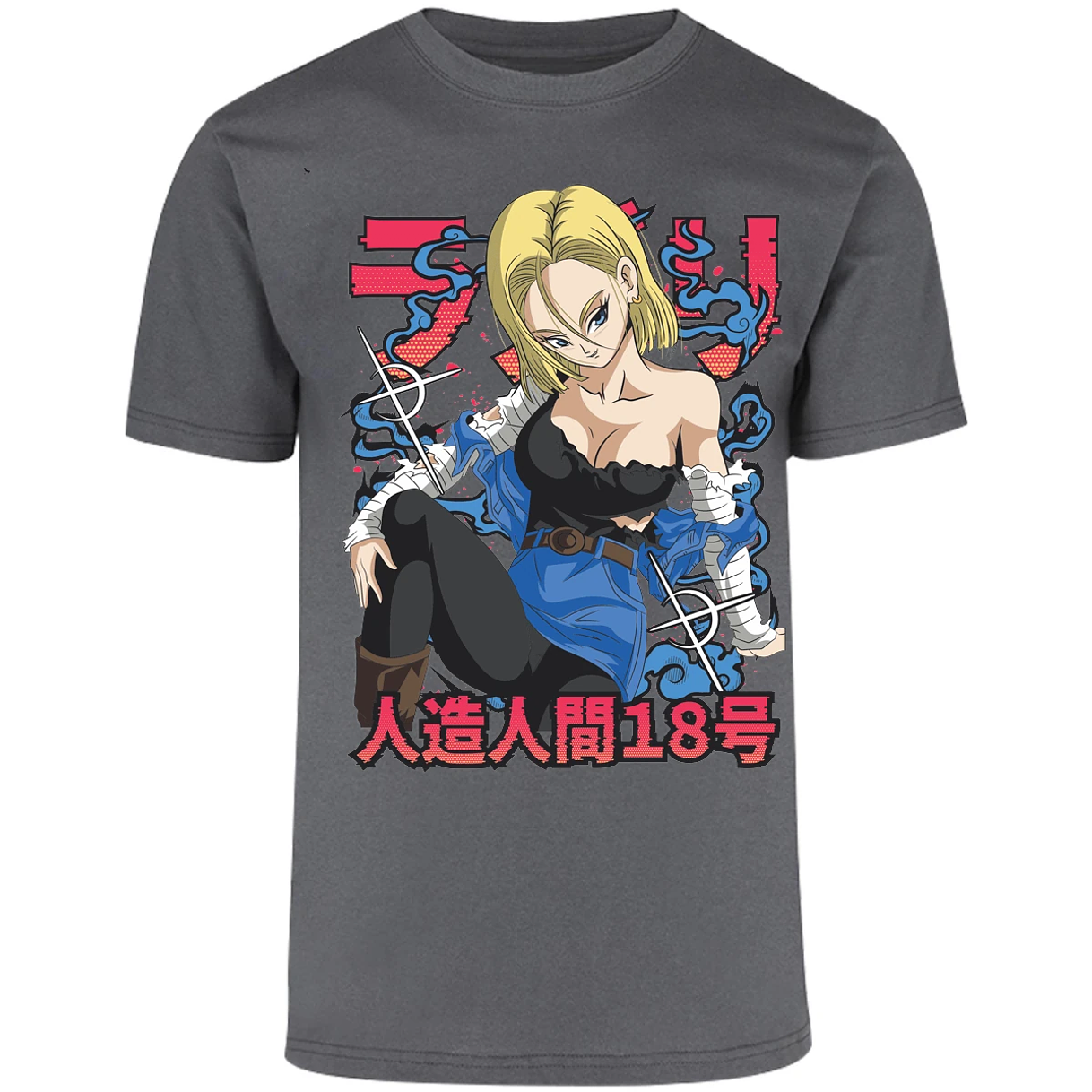 Playera Dragon Ball Anime Androide 18 para Adulto 13