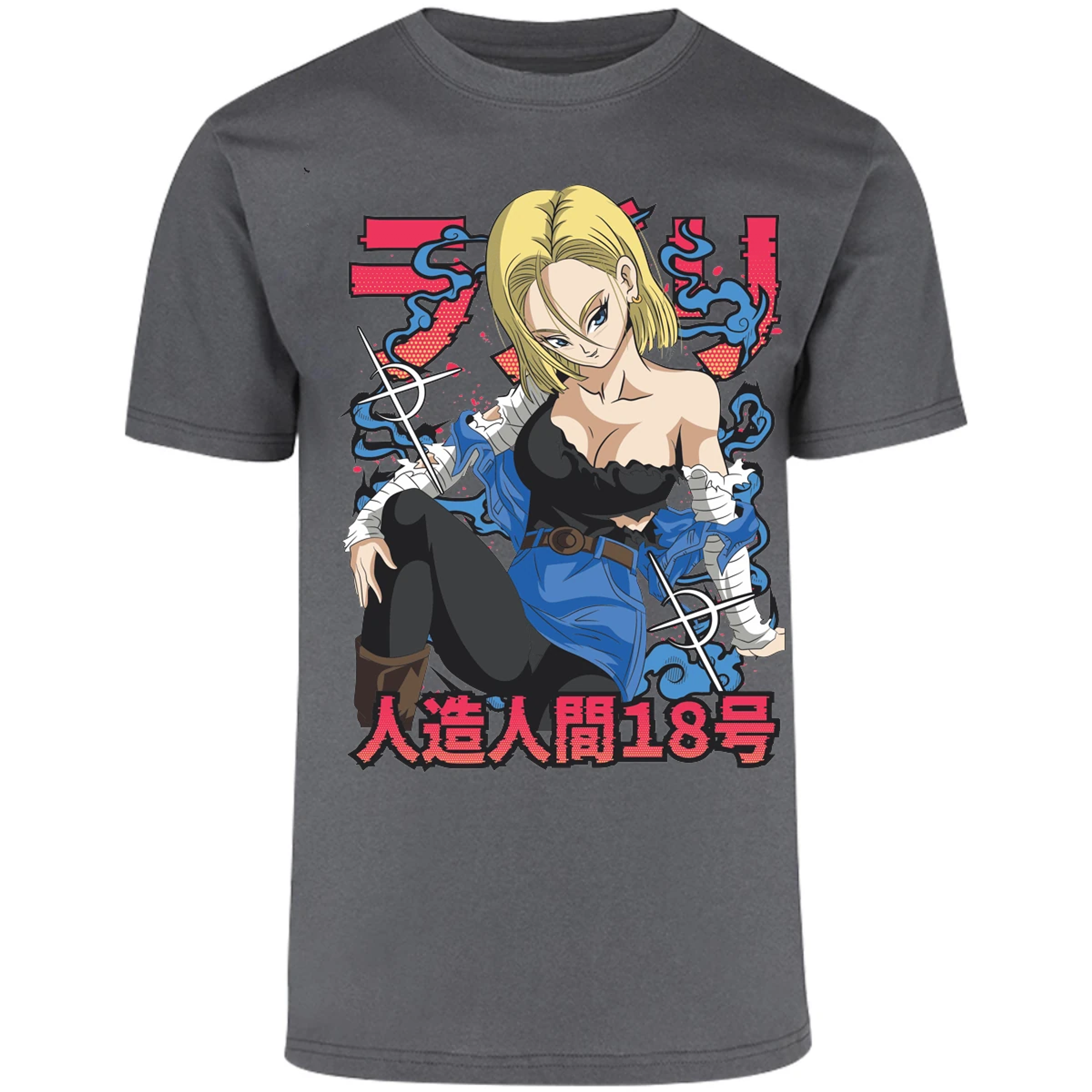 Playera Dragon Ball Anime Androide 18 para Adulto 13