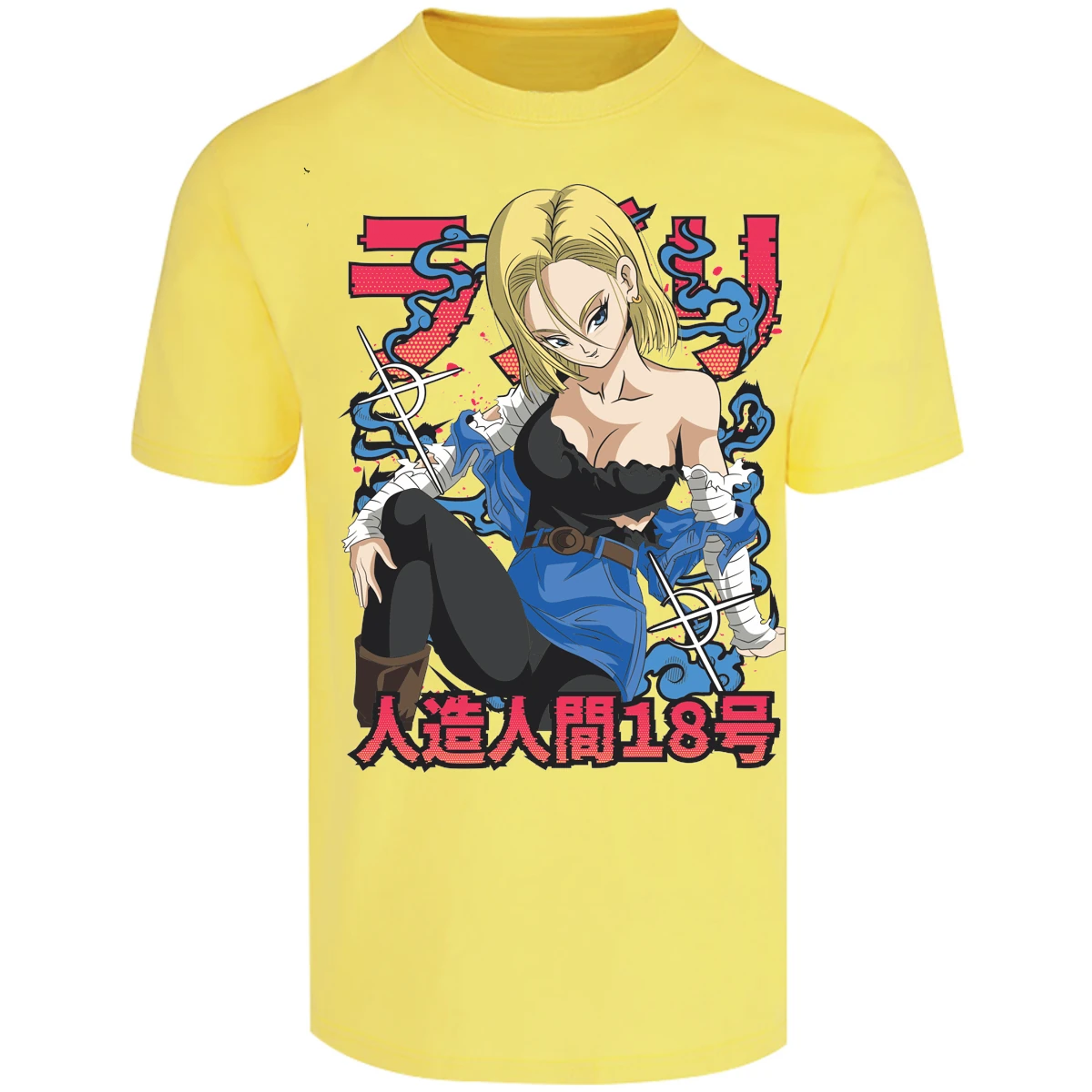 Playera Dragon Ball Anime Androide 18 para Adulto 17