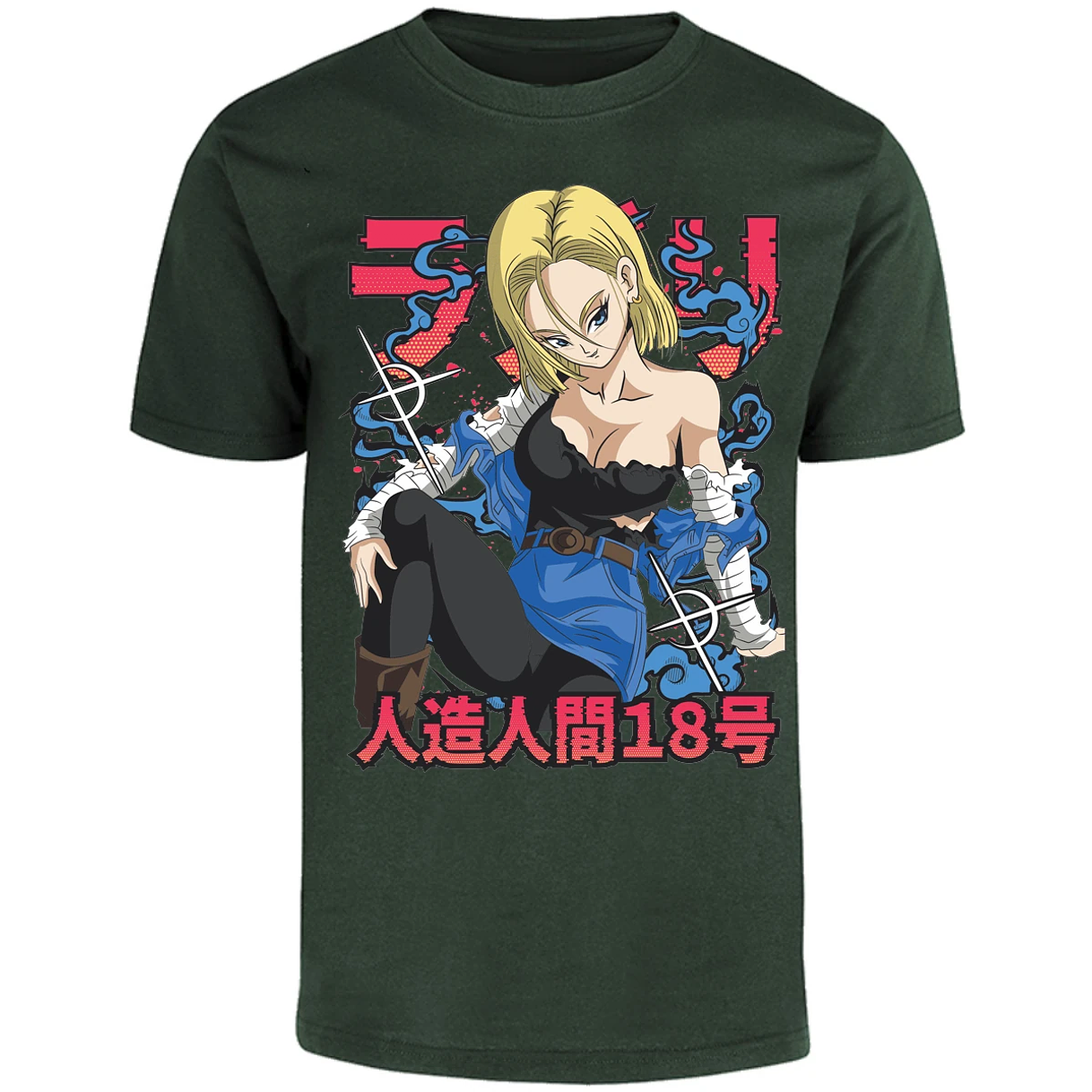 Playera Dragon Ball Anime Androide 18 para Adulto 14