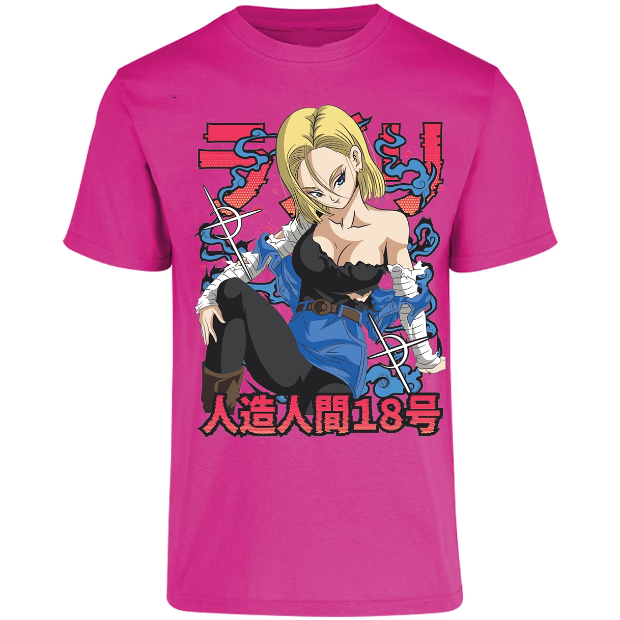 Playera Dragon Ball Anime Androide 18 para Adulto 15