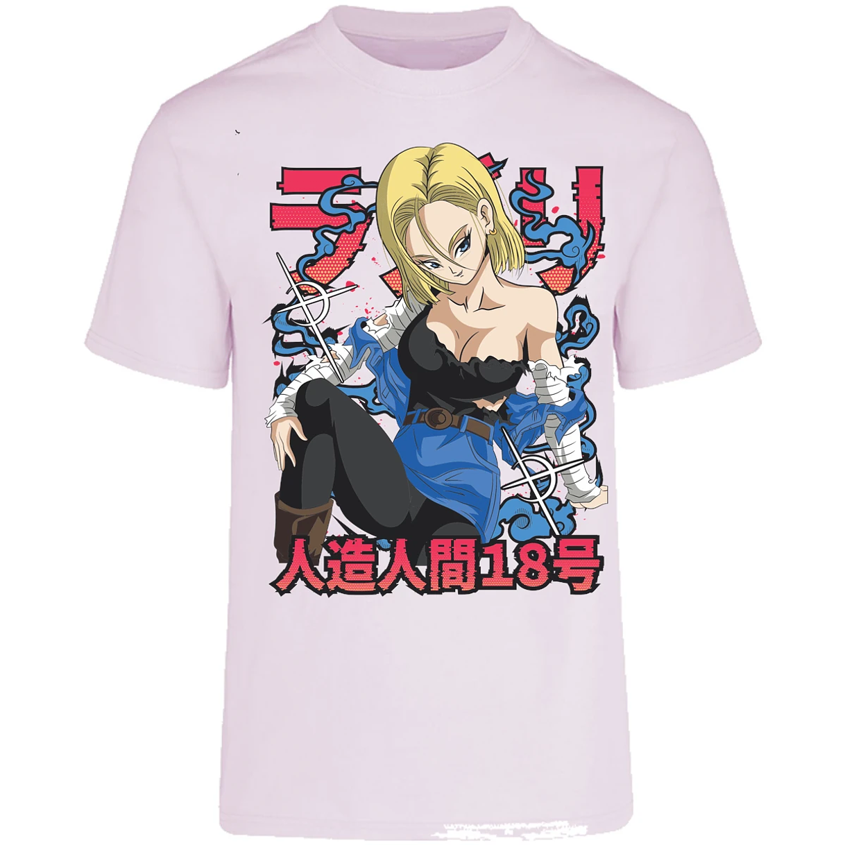 Playera Dragon Ball Anime Androide 18 para Adulto 18