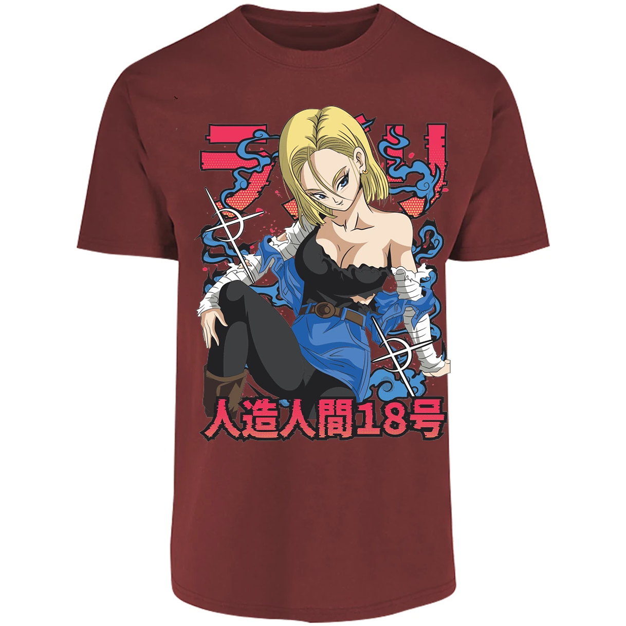Playera Dragon Ball Anime Androide 18 para Adulto 19