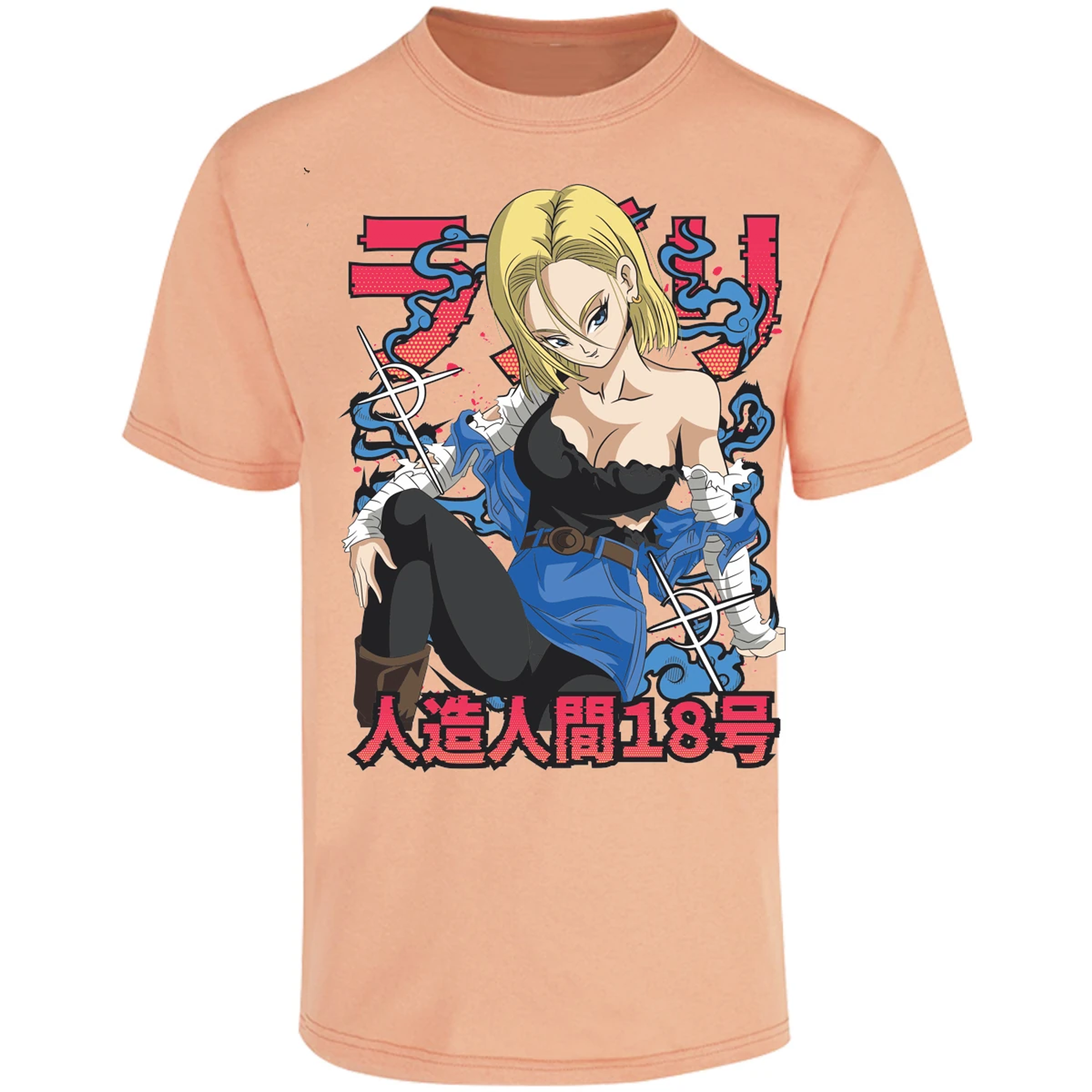 Playera Dragon Ball Anime Androide 18 para Adulto 27