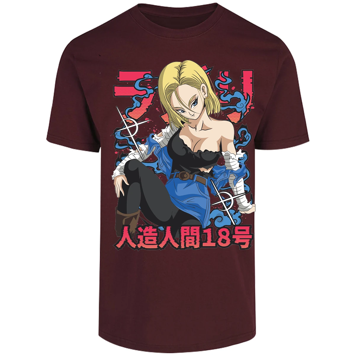 Playera Dragon Ball Anime Androide 18 para Adulto 24