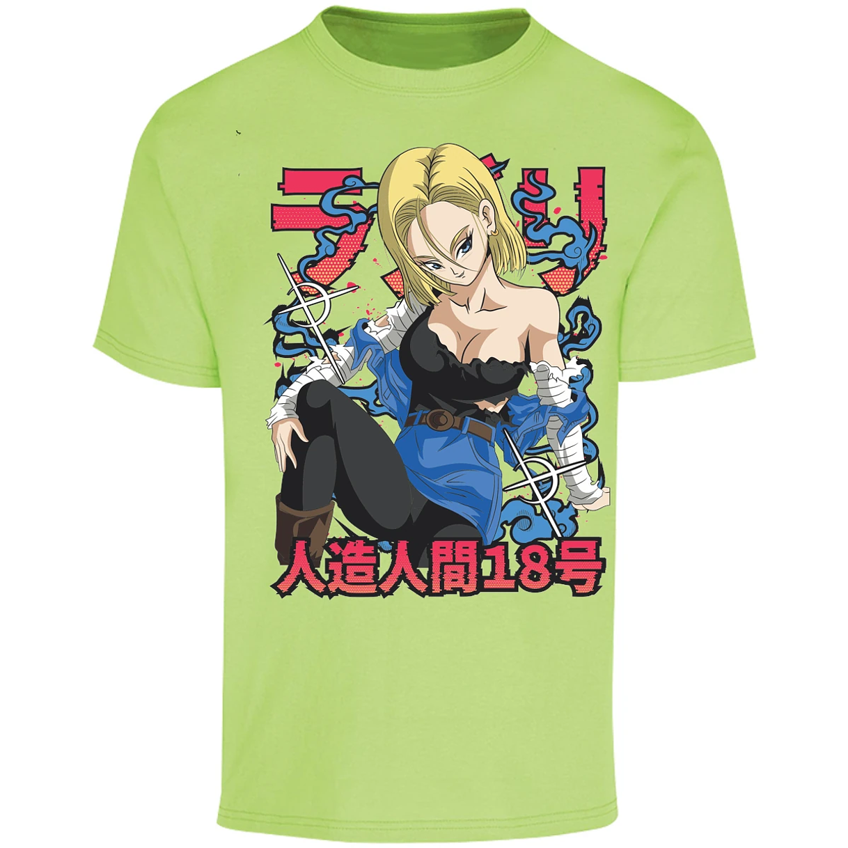 Playera Dragon Ball Anime Androide 18 para Adulto 25