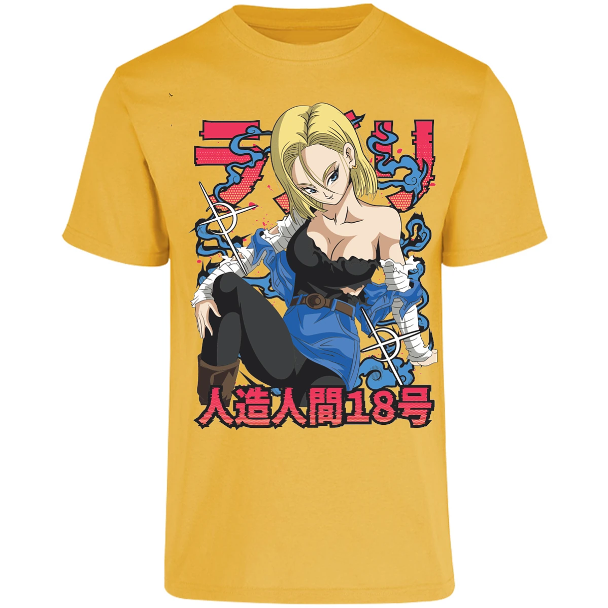 Playera Dragon Ball Anime Androide 18 para Adulto 28