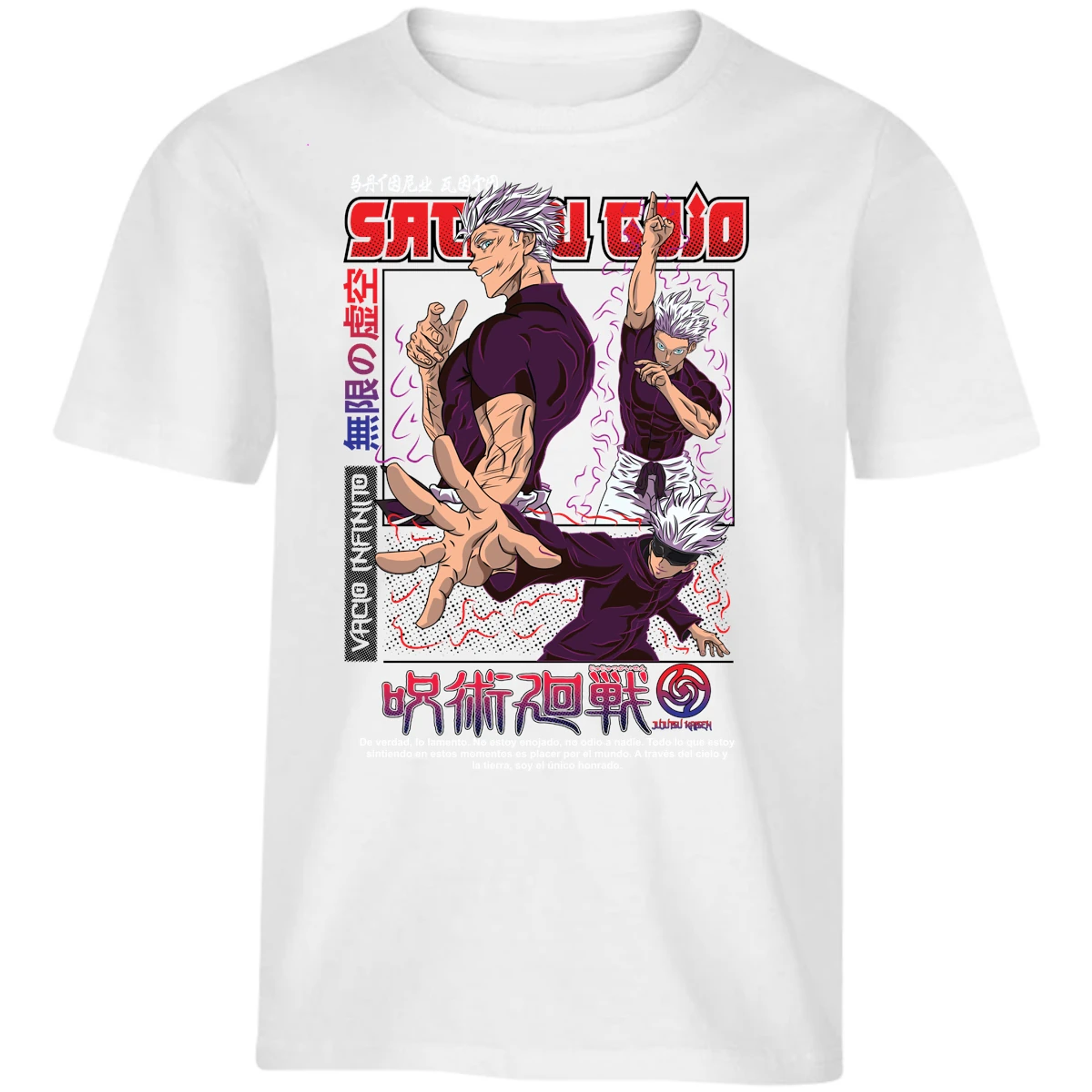 Playera Jujutsu Kaisen Gojo Anime para Niño 3
