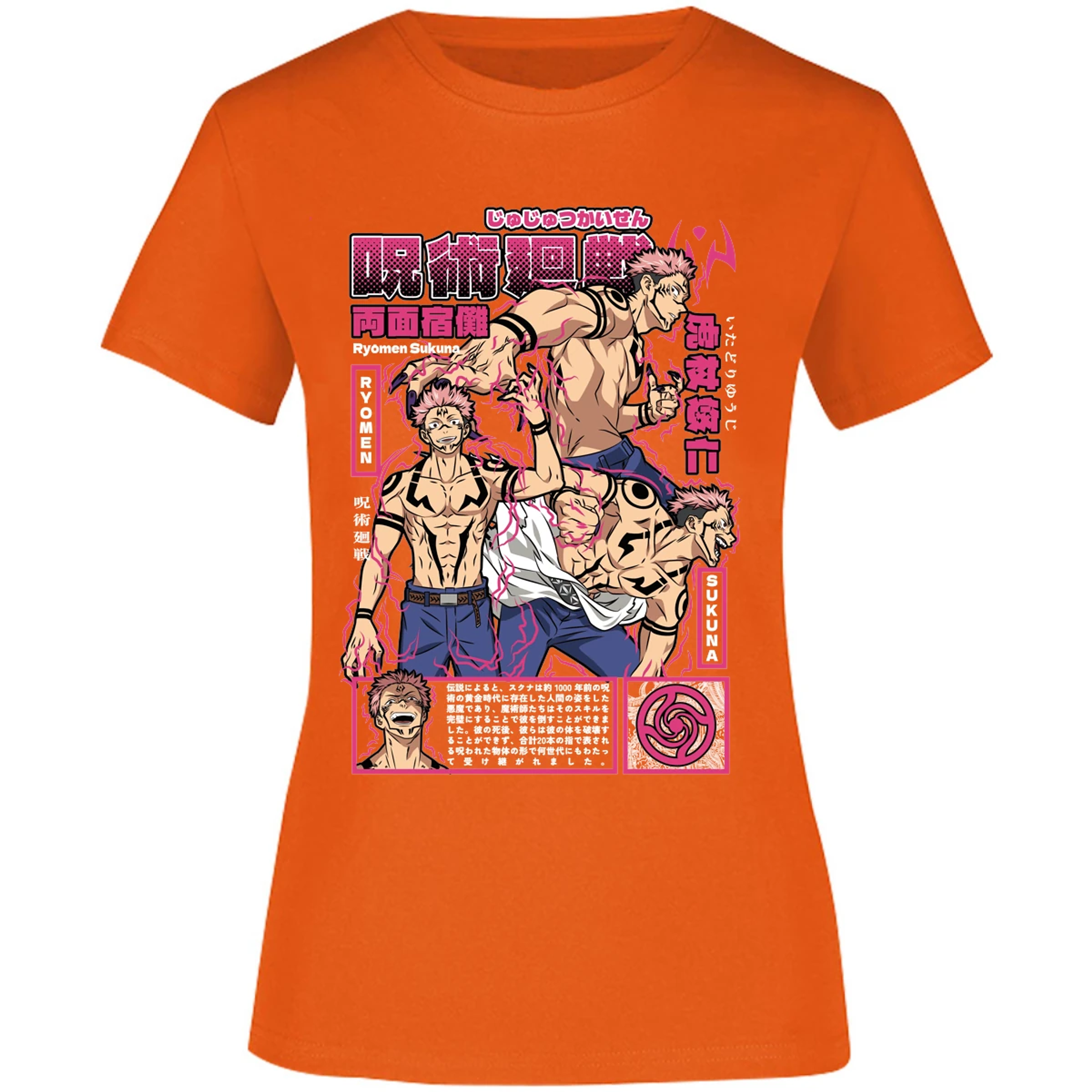 Blusa Jujutsu Kaisen Sukuna Anime Blusa para Mujer 5