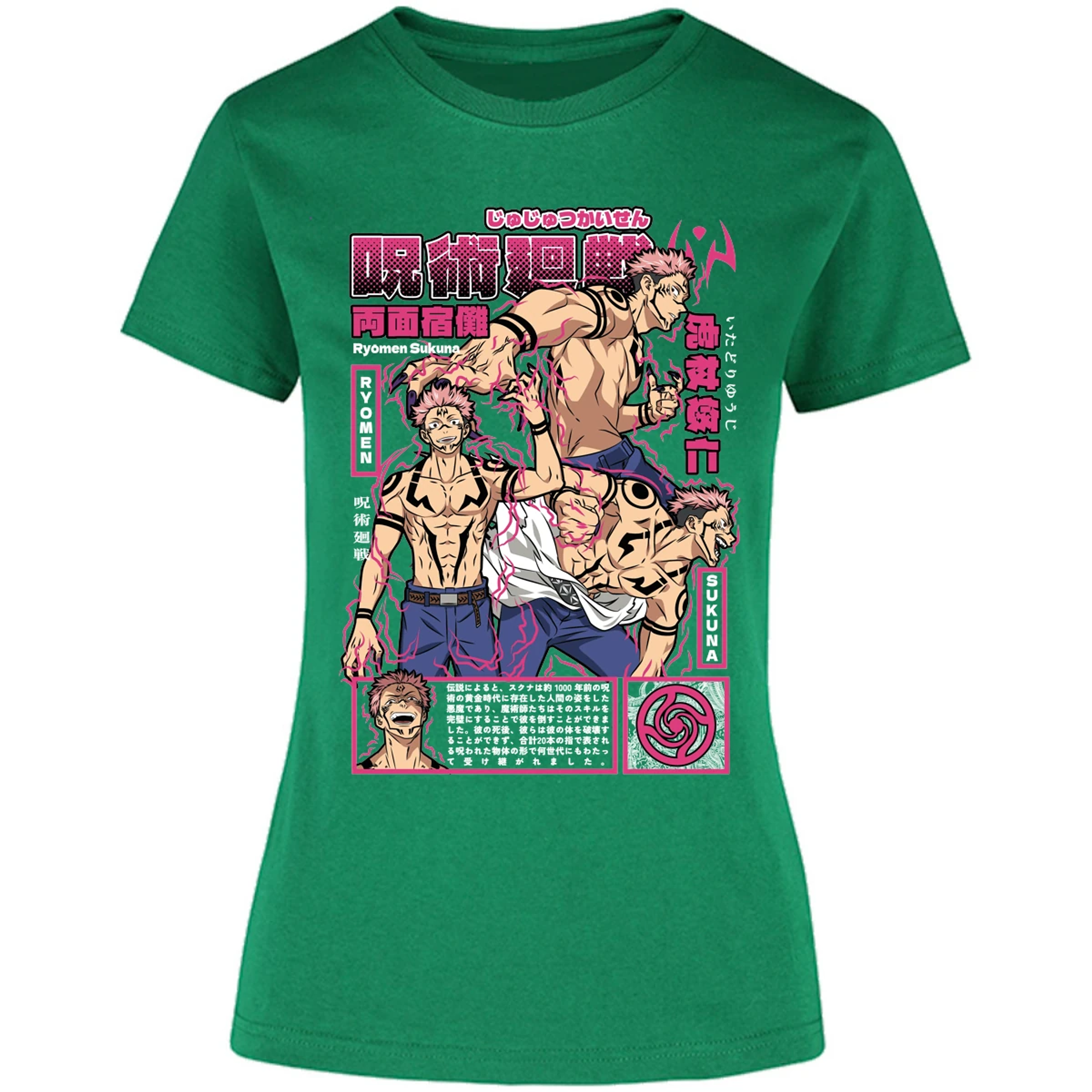 Blusa Jujutsu Kaisen Sukuna Anime Blusa para Mujer 8