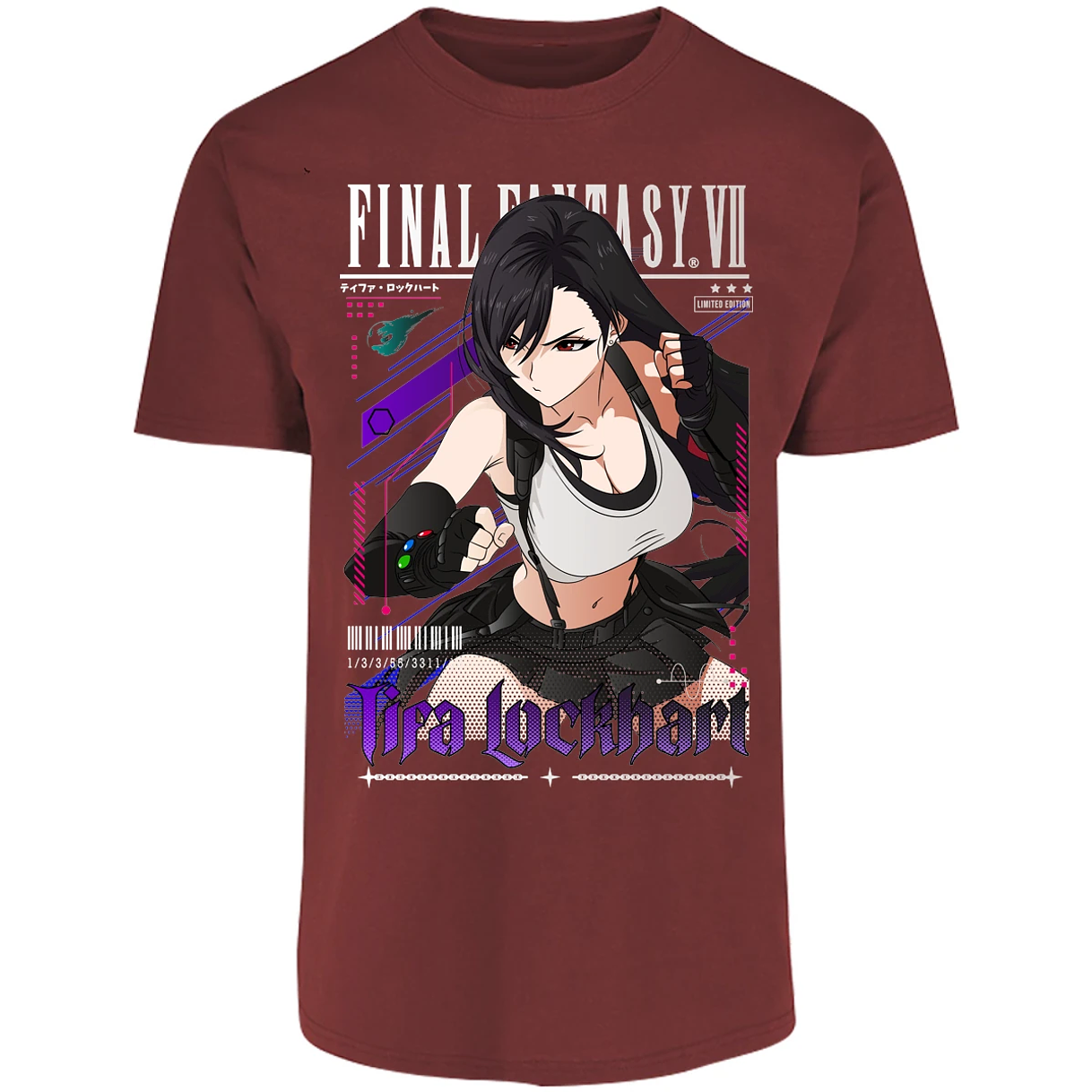 Playera Final Fantasy Vii Tifa Lockhart para Adulto 26