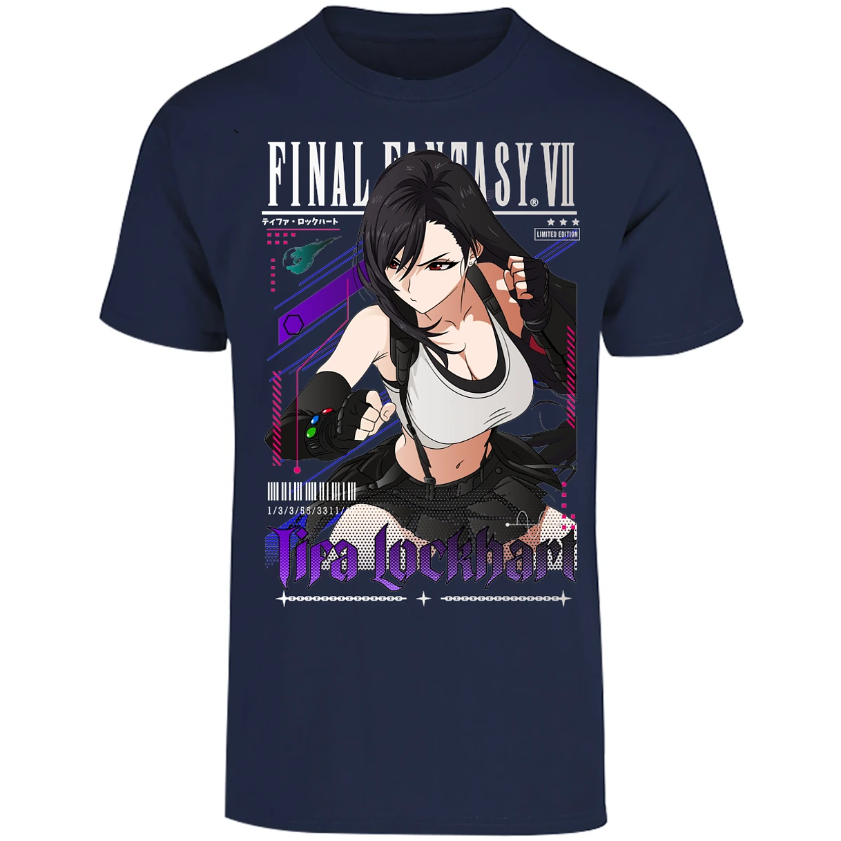 Playera Final Fantasy Vii Tifa Lockhart para Adulto 28