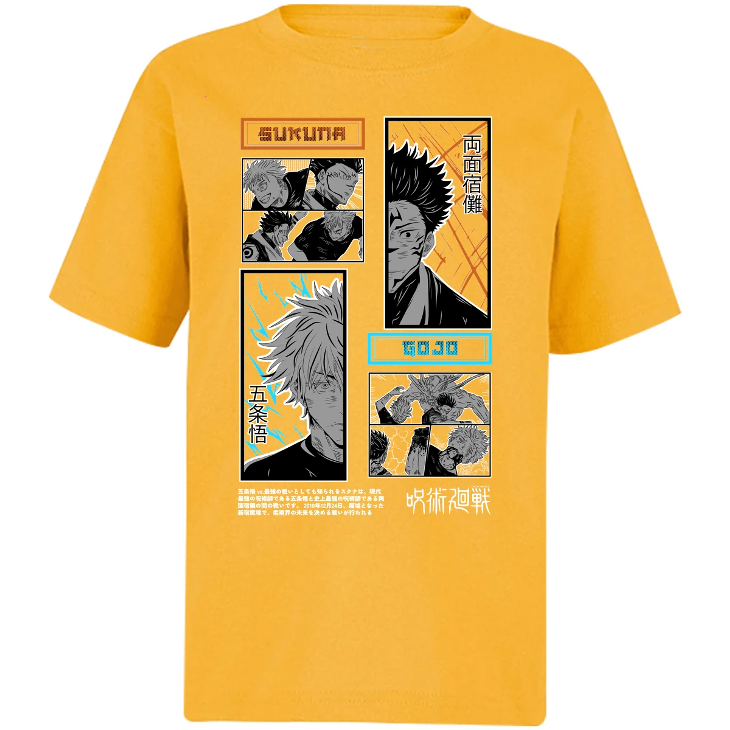 Playera Jujutsu Kaisen Gojo X Sukuna para Niño 11