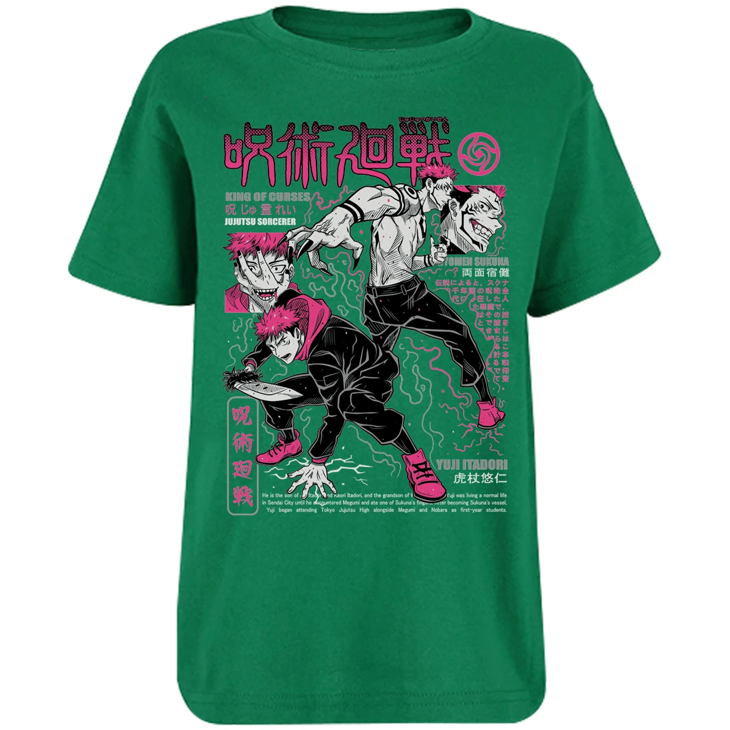 Playera Jujutsu Kaisen Itadori X Sukuna para Niño 13