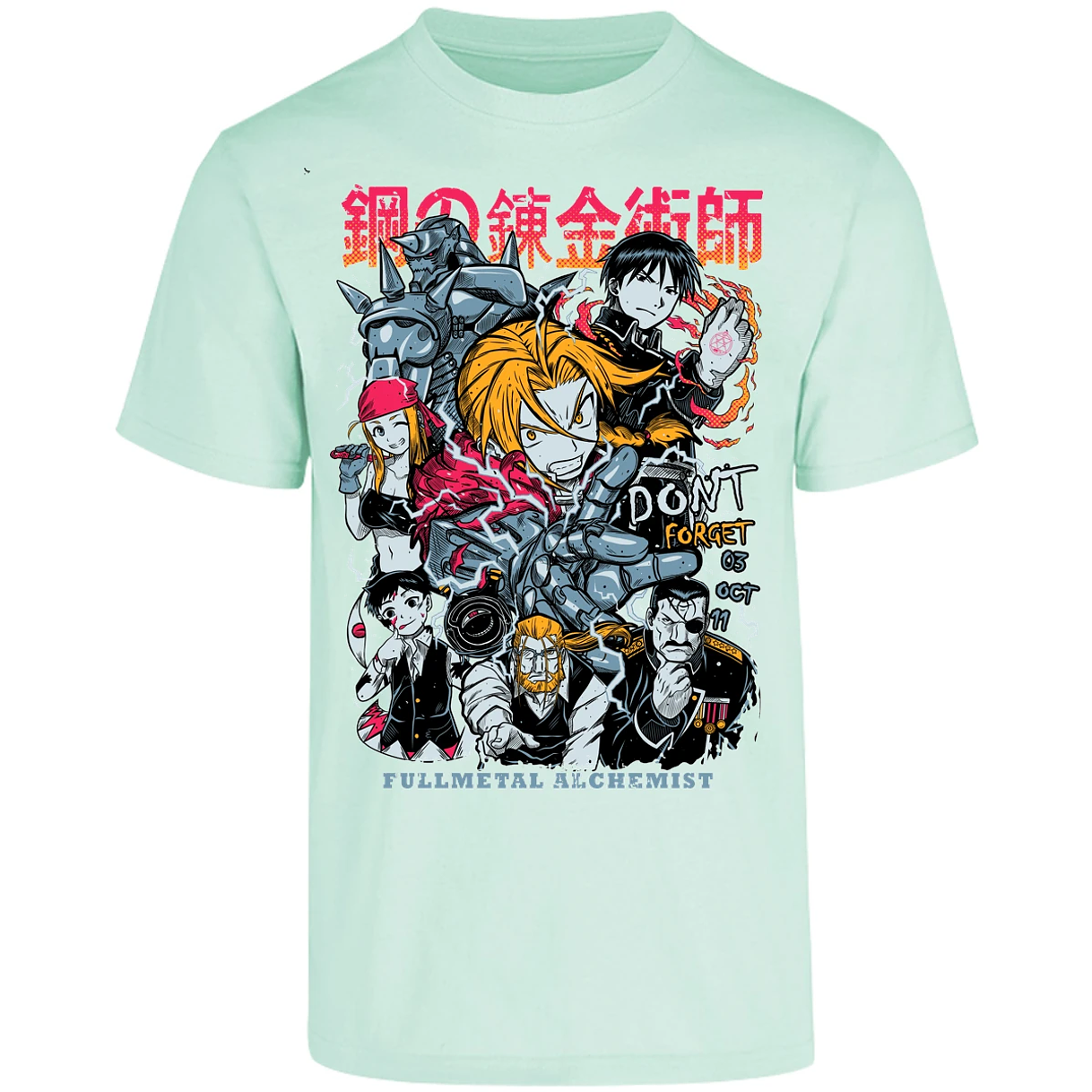 Playera Full Metal Alchemist Full Metal Anime para Adulto 29