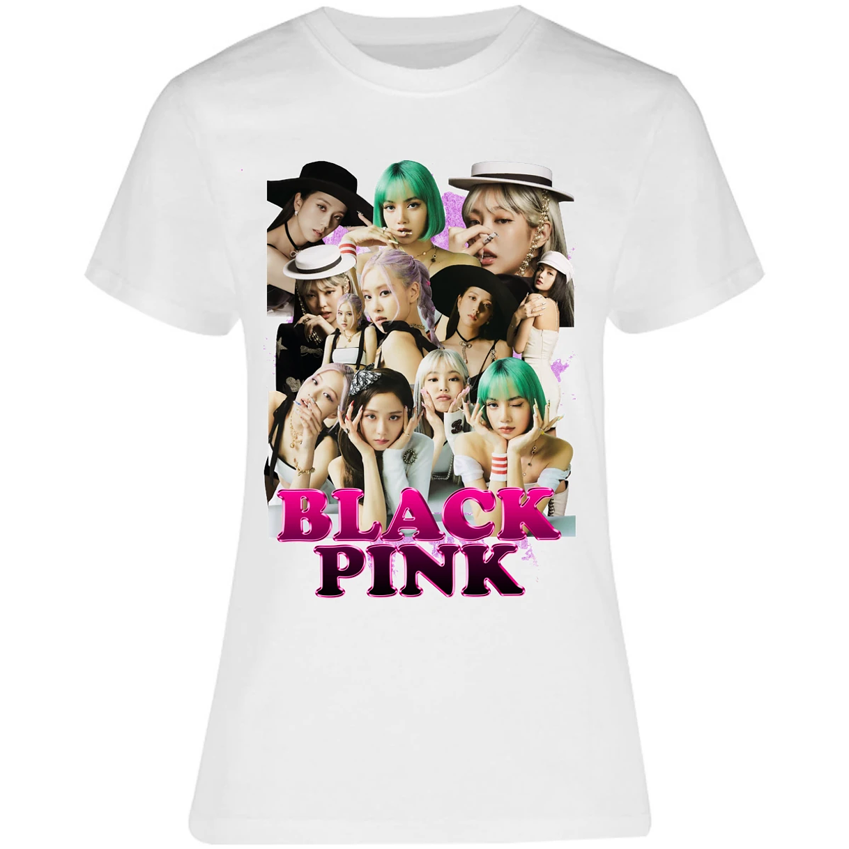 Blusa K Pop Black Pink Printable Blusa para Mujer 10