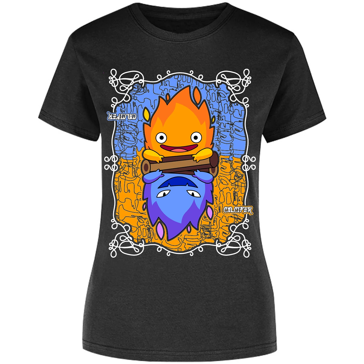 Blusa Ghibli Calcifer Anime Blusa para Mujer 7