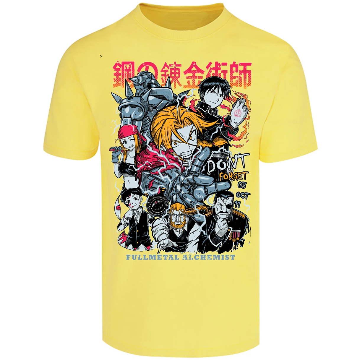Playera Full Metal Alchemist Full Metal Anime para Adulto 19