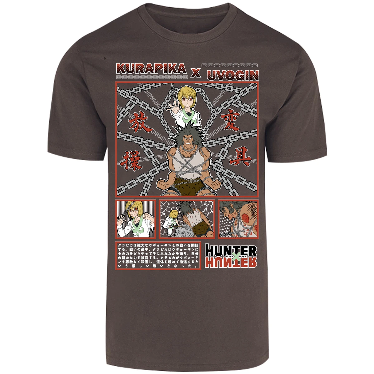 Playera Hunter X Hunter Kurapika Vs Uvogin para Adulto 14