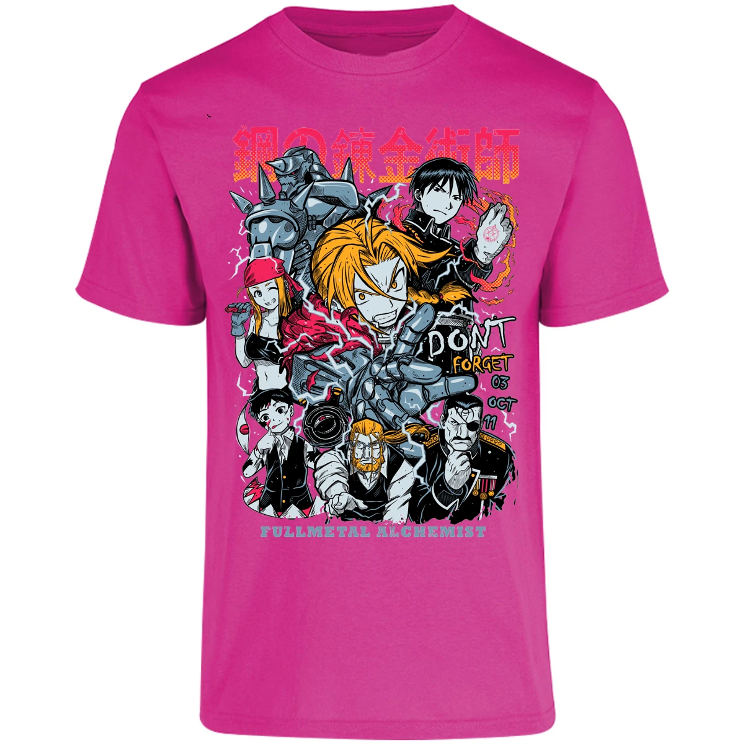 Playera Full Metal Alchemist Full Metal Anime para Adulto 12
