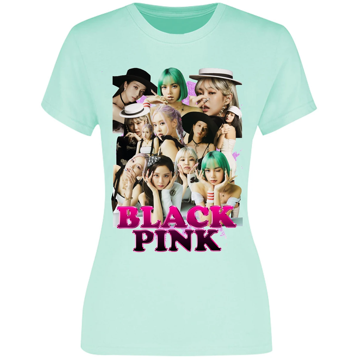 Blusa K Pop Black Pink Printable Blusa para Mujer 9