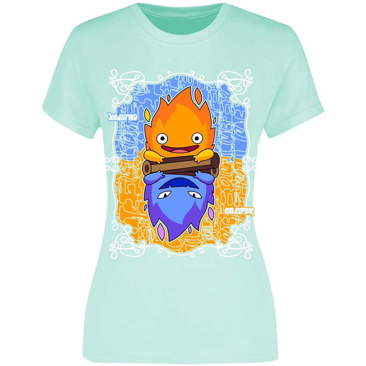 Blusa Ghibli Calcifer Anime Blusa para Mujer 4