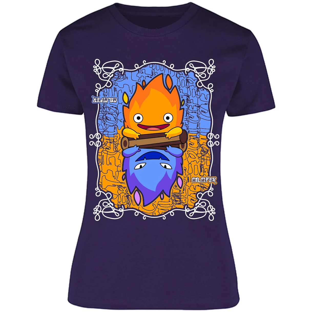 Blusa Ghibli Calcifer Anime Blusa para Mujer 11