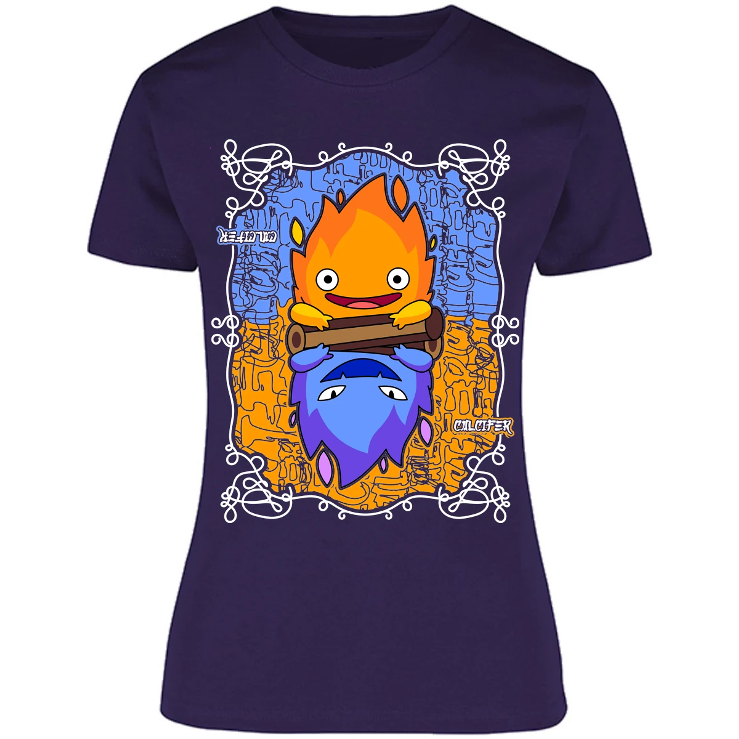 Blusa Ghibli Calcifer Anime Blusa para Mujer 11
