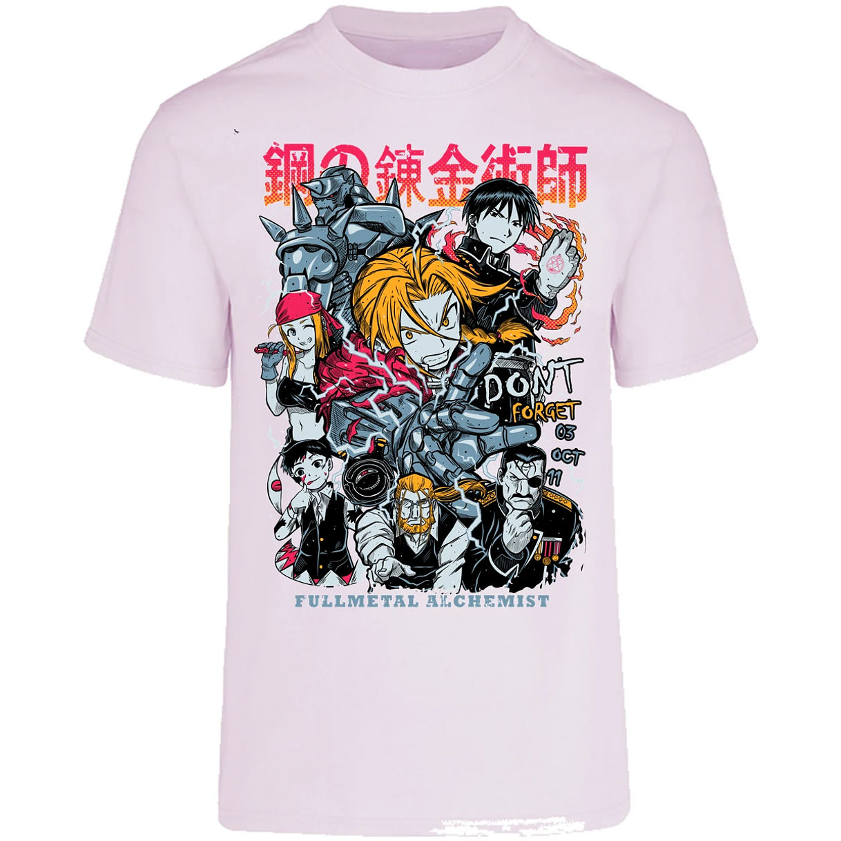 Playera Full Metal Alchemist Full Metal Anime para Adulto 14