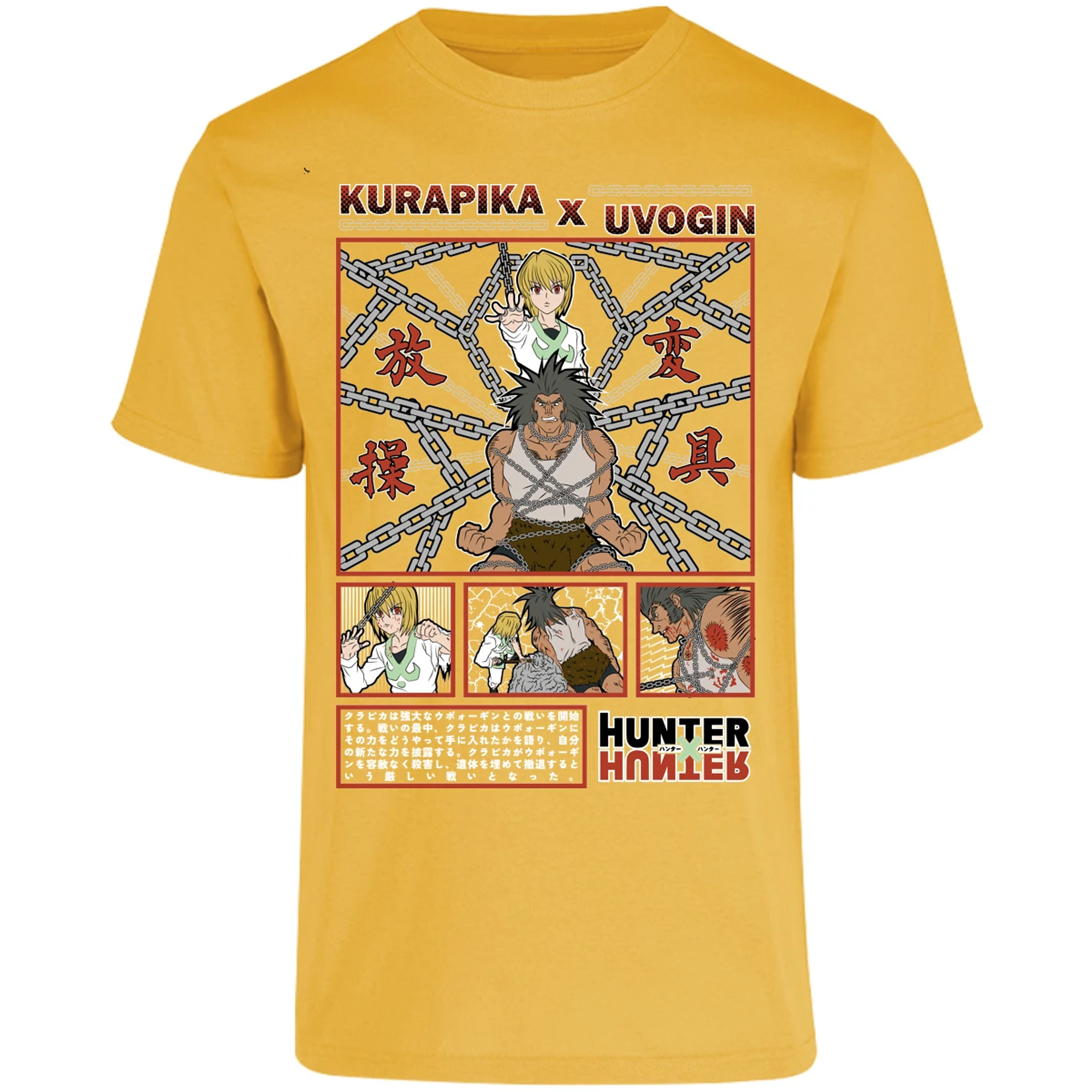 Playera Hunter X Hunter Kurapika Vs Uvogin para Adulto 27